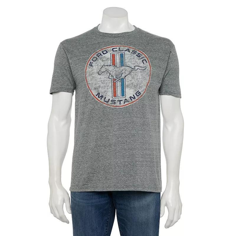 Mens Ford Mustang Tee Snow Grey Product Image