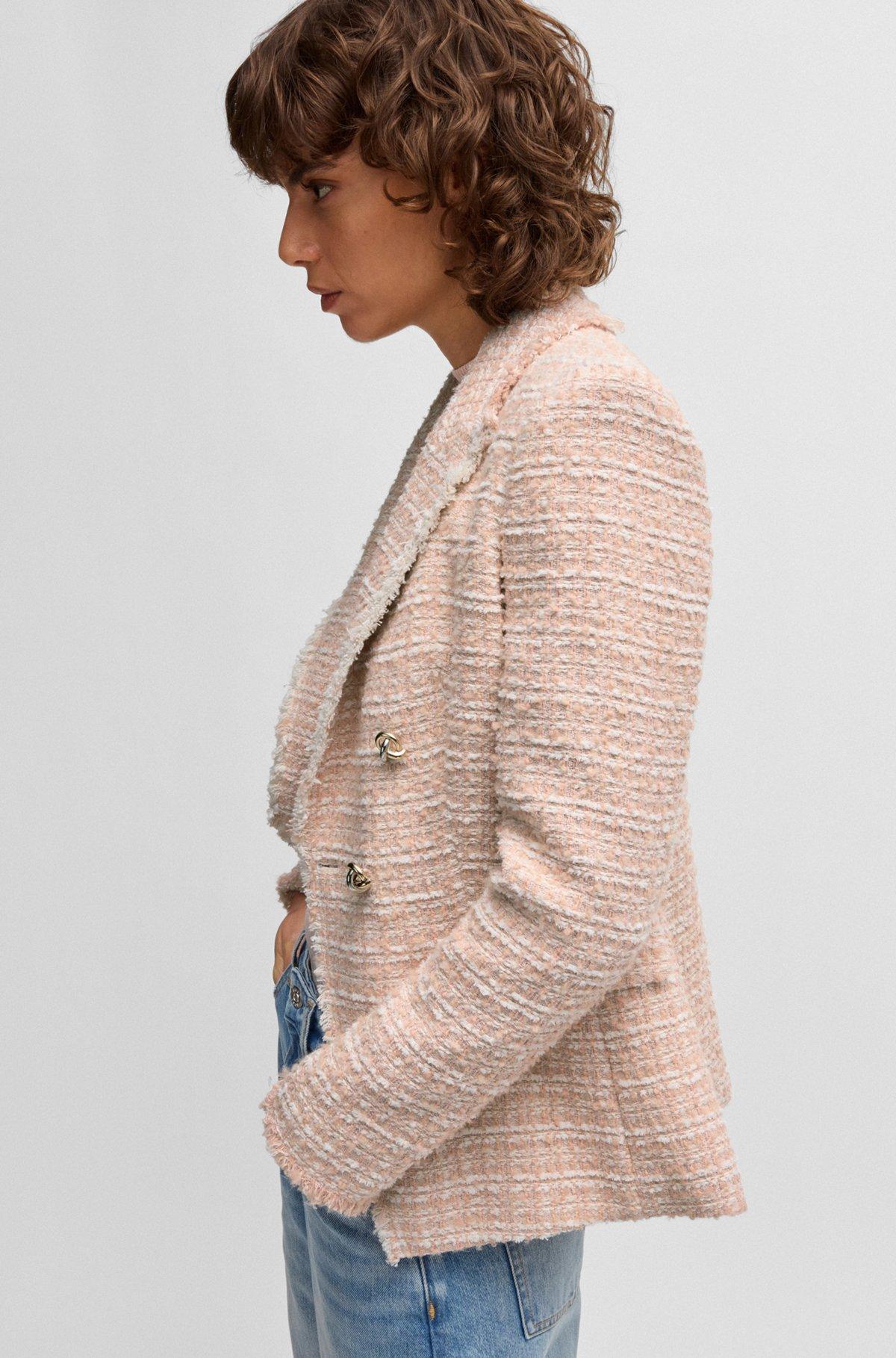 Slim-fit blazer in summery tweed Product Image