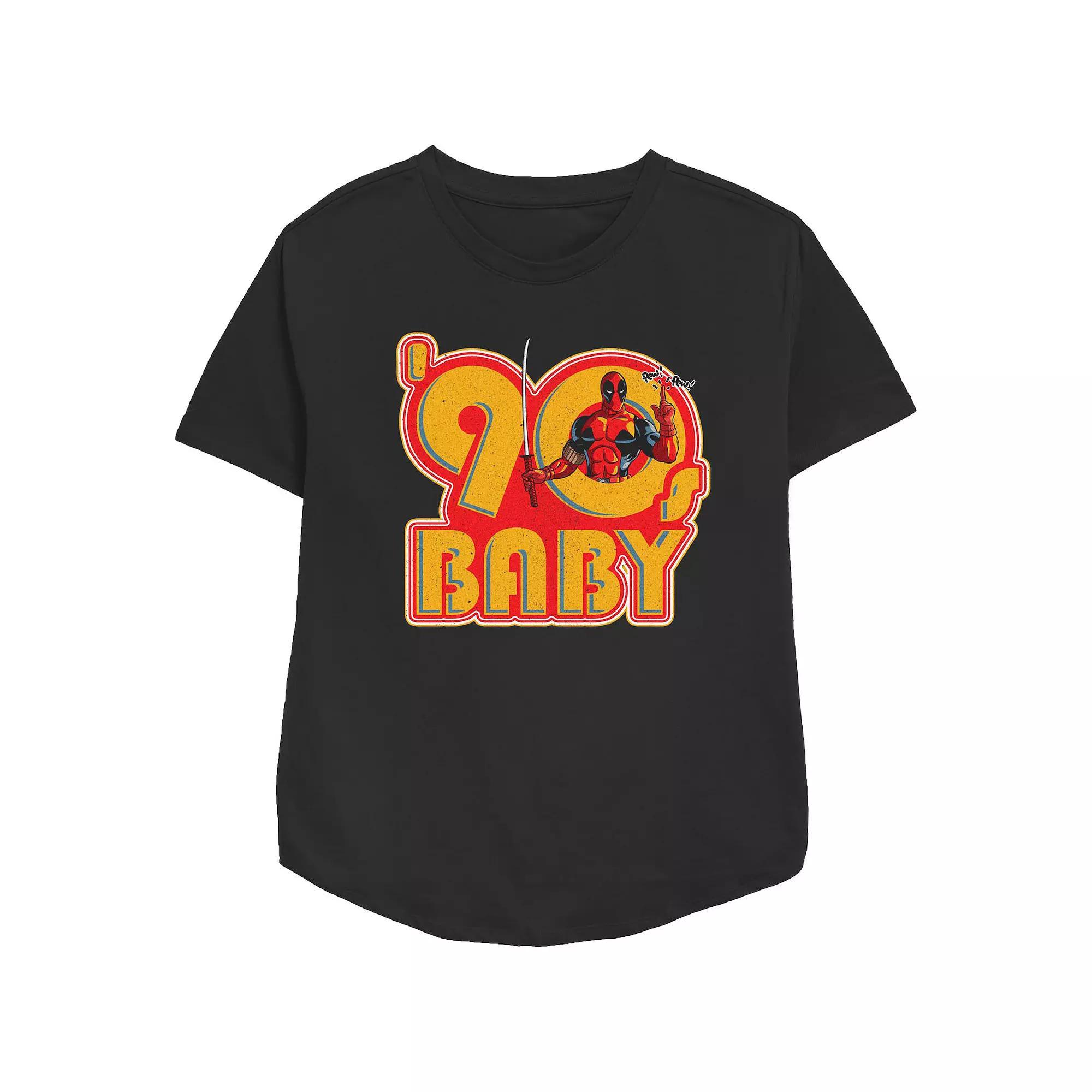 Women's Marvel Deadpool 90s Baby Graphic Tee,  Product Image