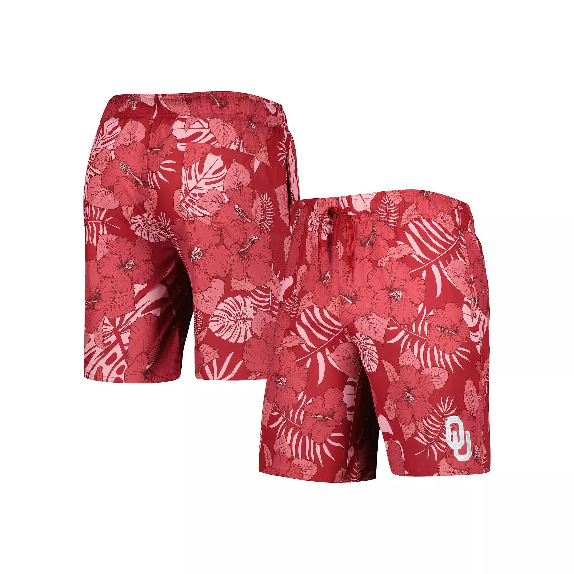 Men's Colosseum Crimson Oklahoma Sooners The Dude Swim Shorts,  Product Image