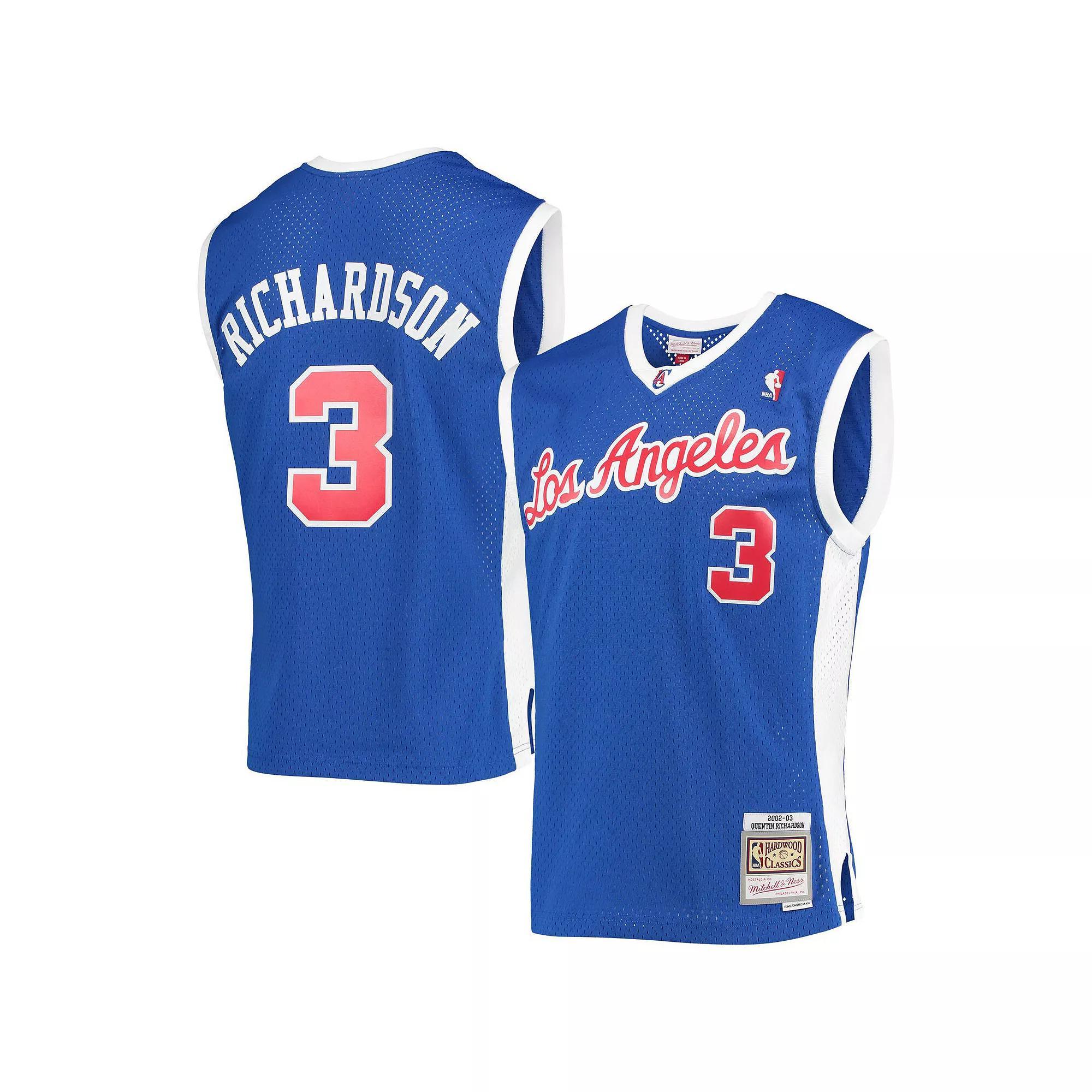 Men's Mitchell & Ness Quentin Richardson Royal LA Clippers 2002-03 Hardwood Classics Swingman Jersey, Size: Medium, Blue Product Image