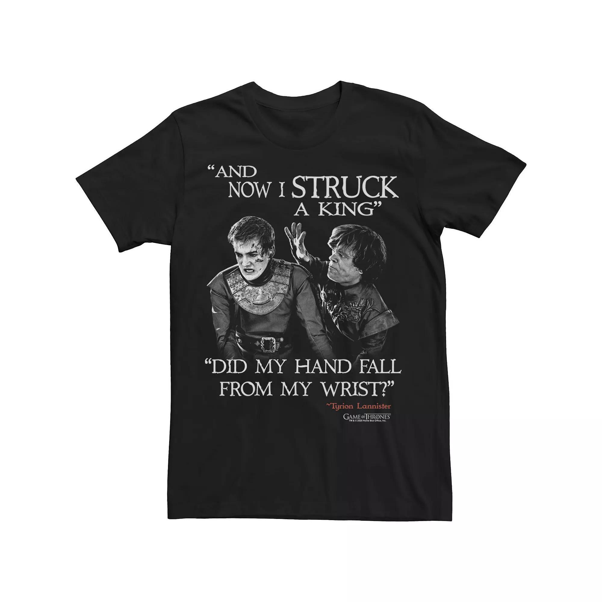 Men's Game Of Thrones Tyrion & Joffrey And Now I Struck A King Tee,  Product Image