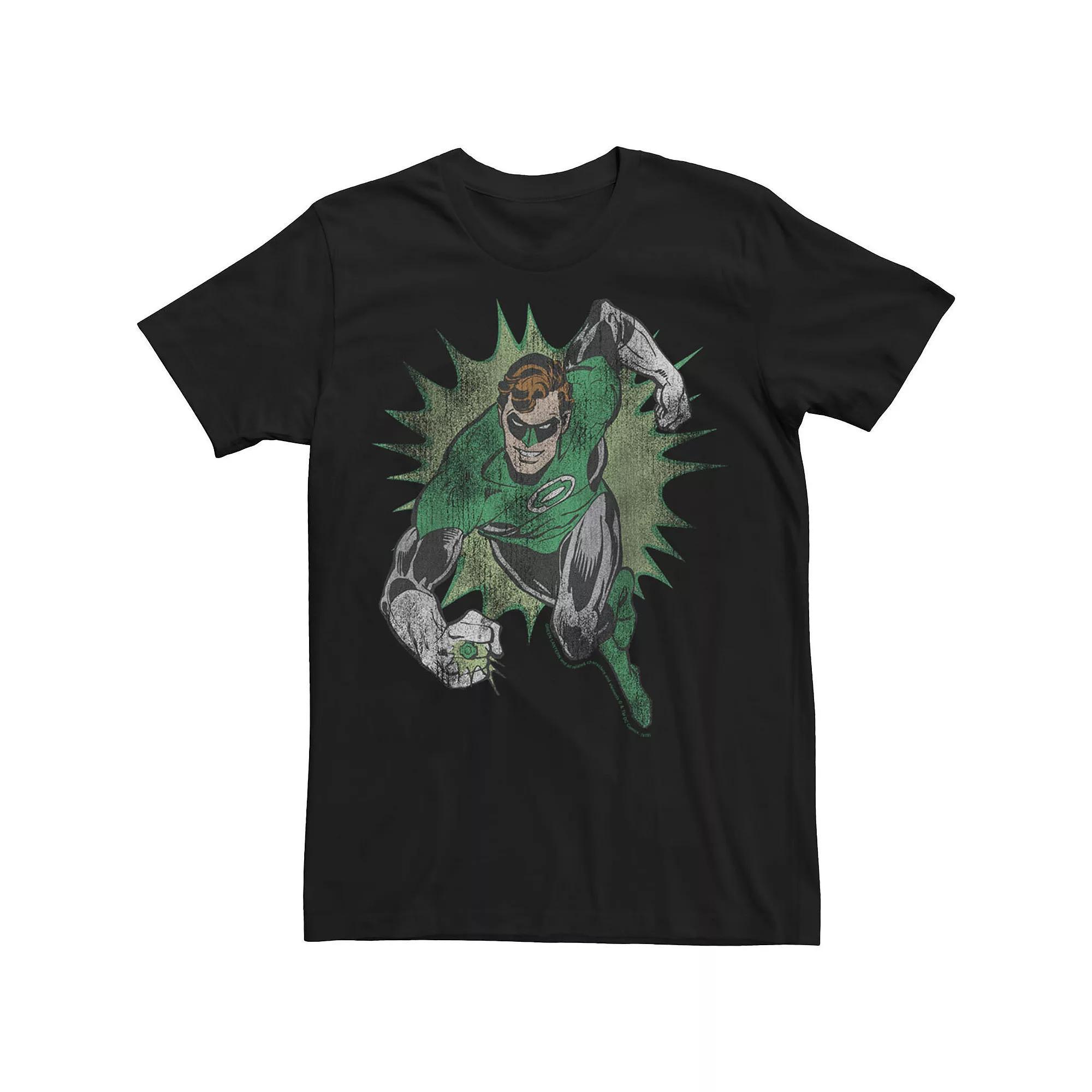 Men's Green Lantern Emerald Warrior Comic Tee, Size: 3XL, Black Product Image