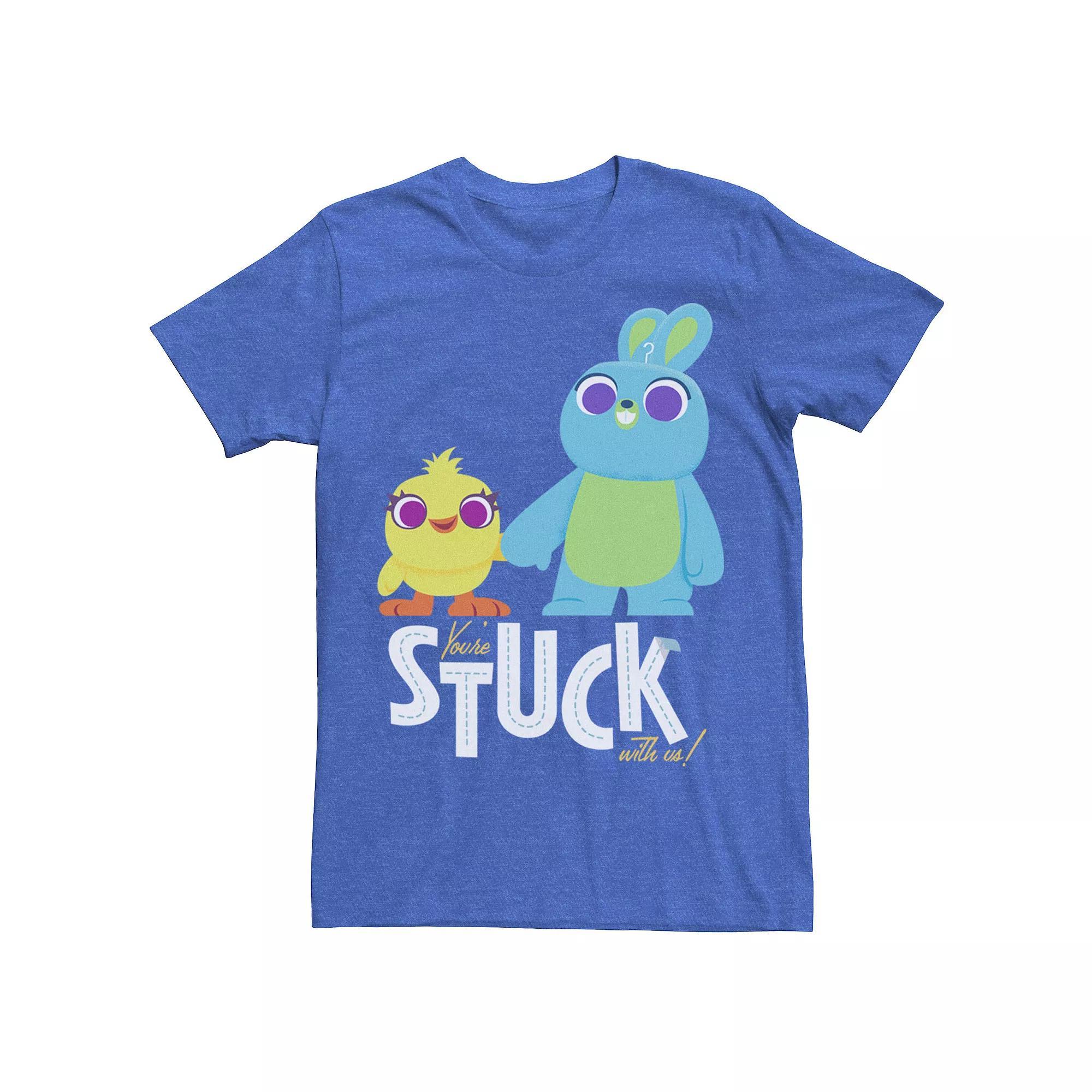 Disney / Pixar's Toy Story 4 Ducky & Bunny Men's Stuck With Us Tee,  Product Image