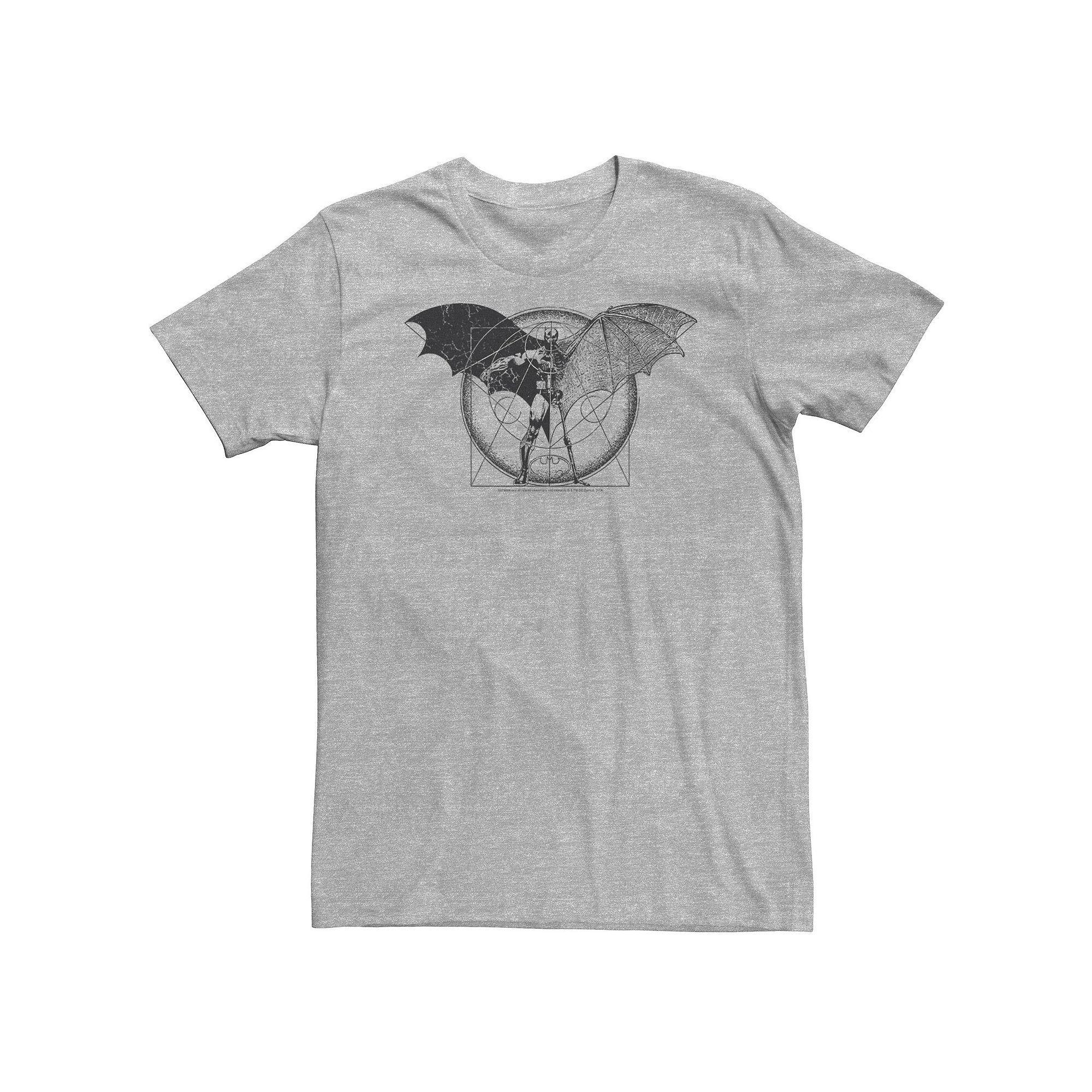 Big & Tall DC Comics Batman Half Skeleton Sketched Poster Tee, Men's,  Product Image