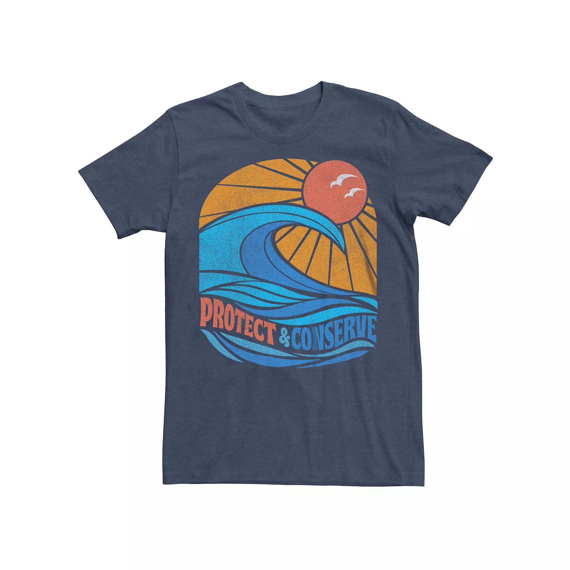 Men's Protect & Conserve Wave Sun Birds Graphic Tee,  Product Image