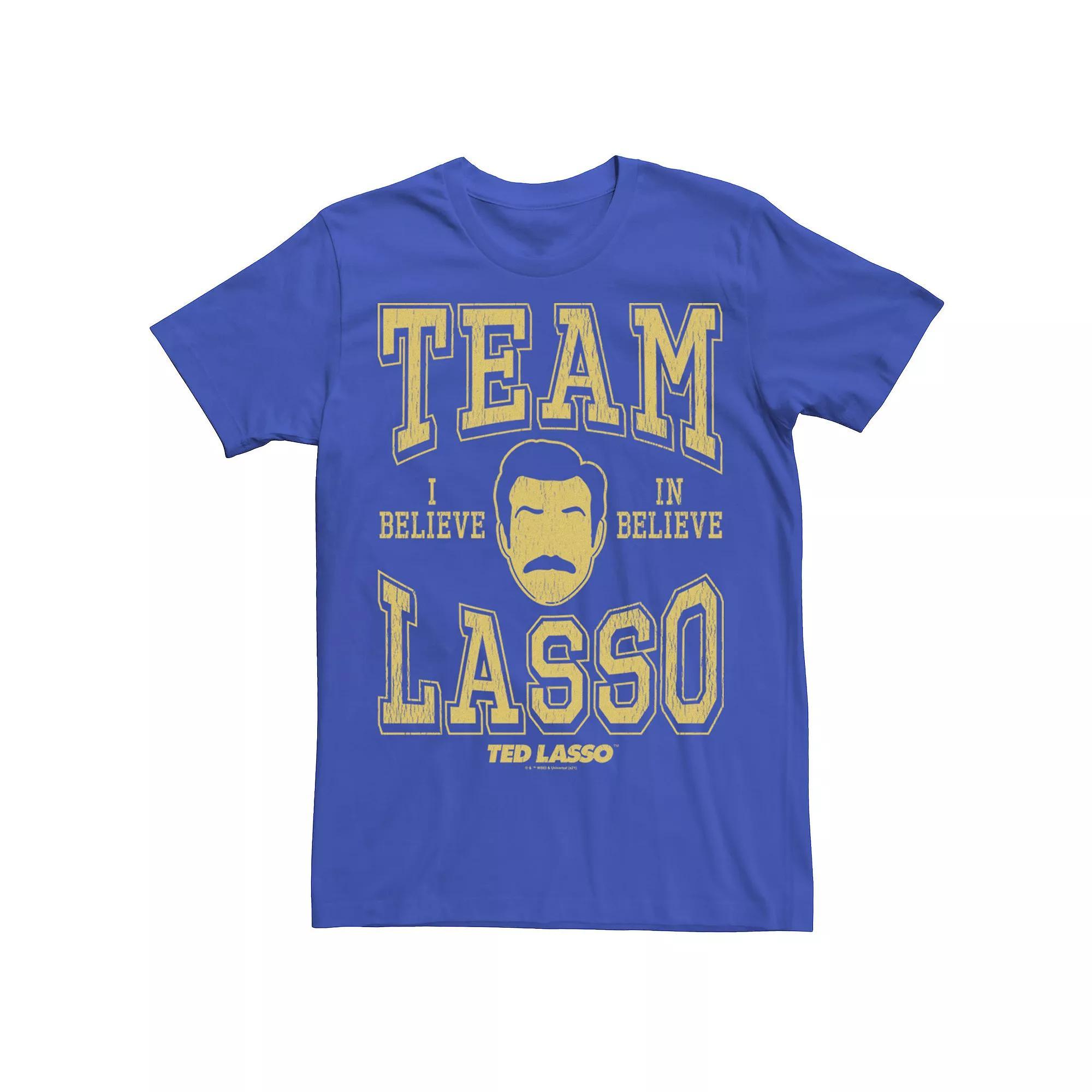 Men's Ted Lasso Team Lasso Yellow Text Tee,  Product Image