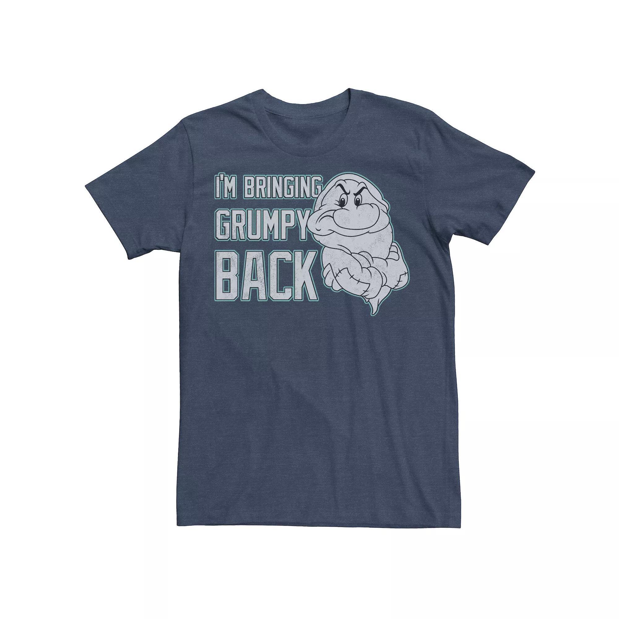 Disney's Snow White Men's I'm Bringing Grumpy Back Portrait Graphic Tee,  Product Image