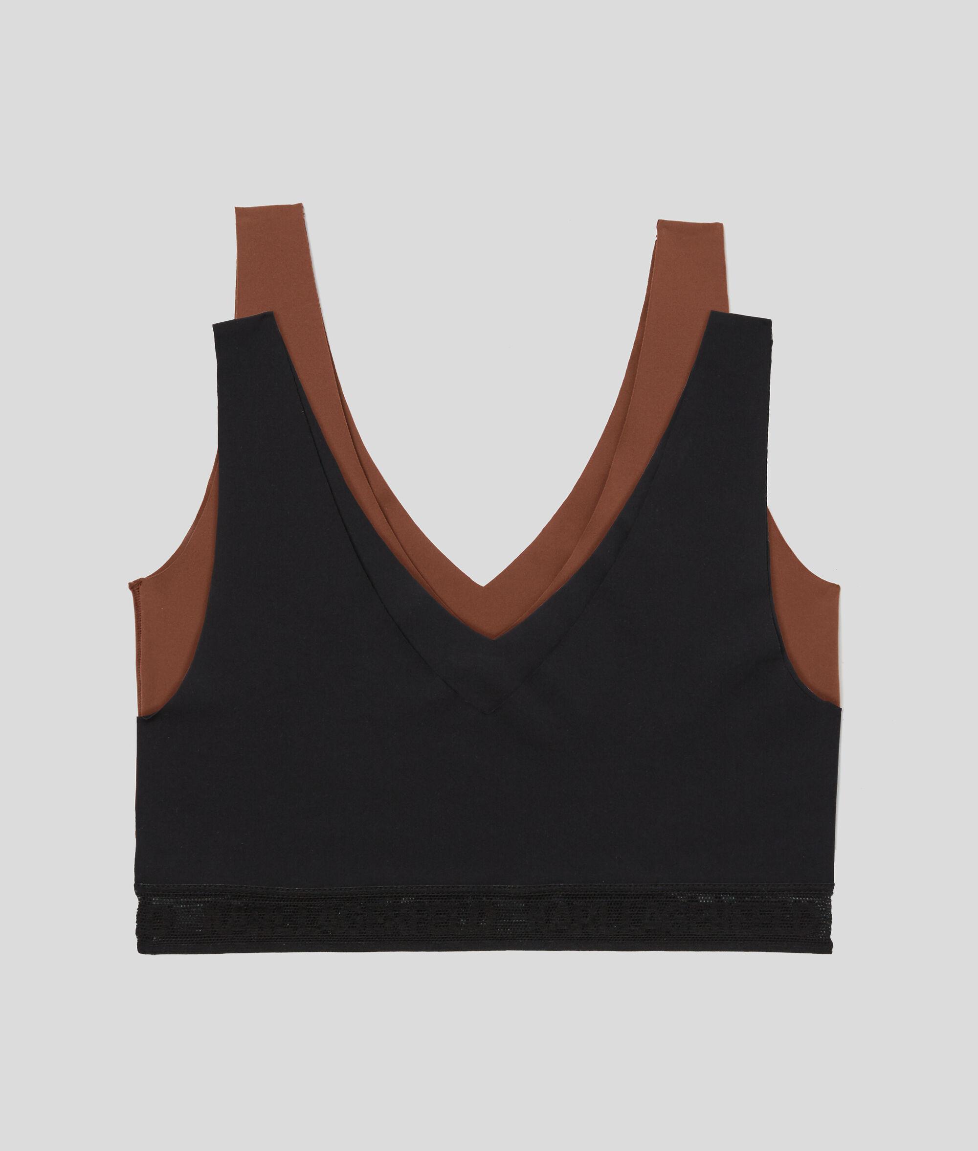ULTRA-LIGHT LOGO BRALETTE - 2 PACK Product Image