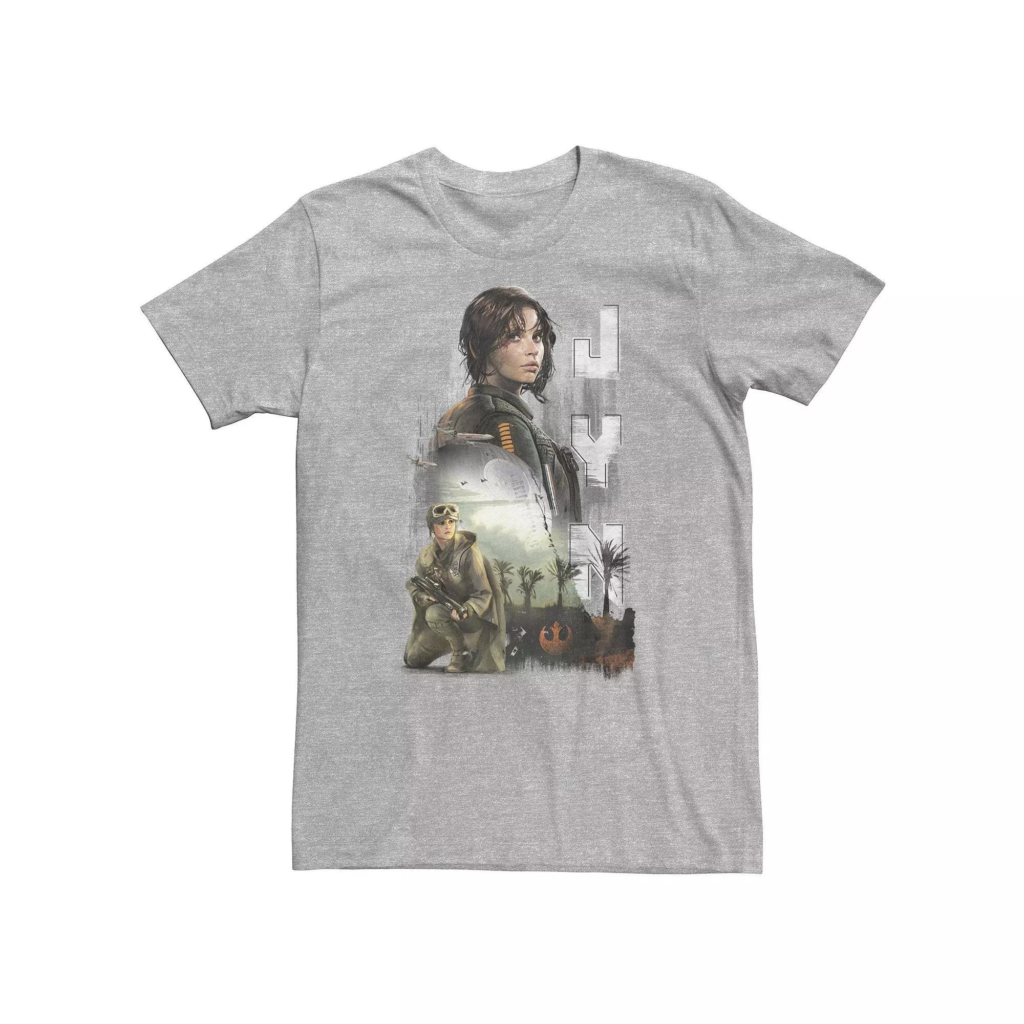 Big & Tall Star Wars Jyn Progress Tee, Men's, Size: 3XLT, Athletic Grey Product Image