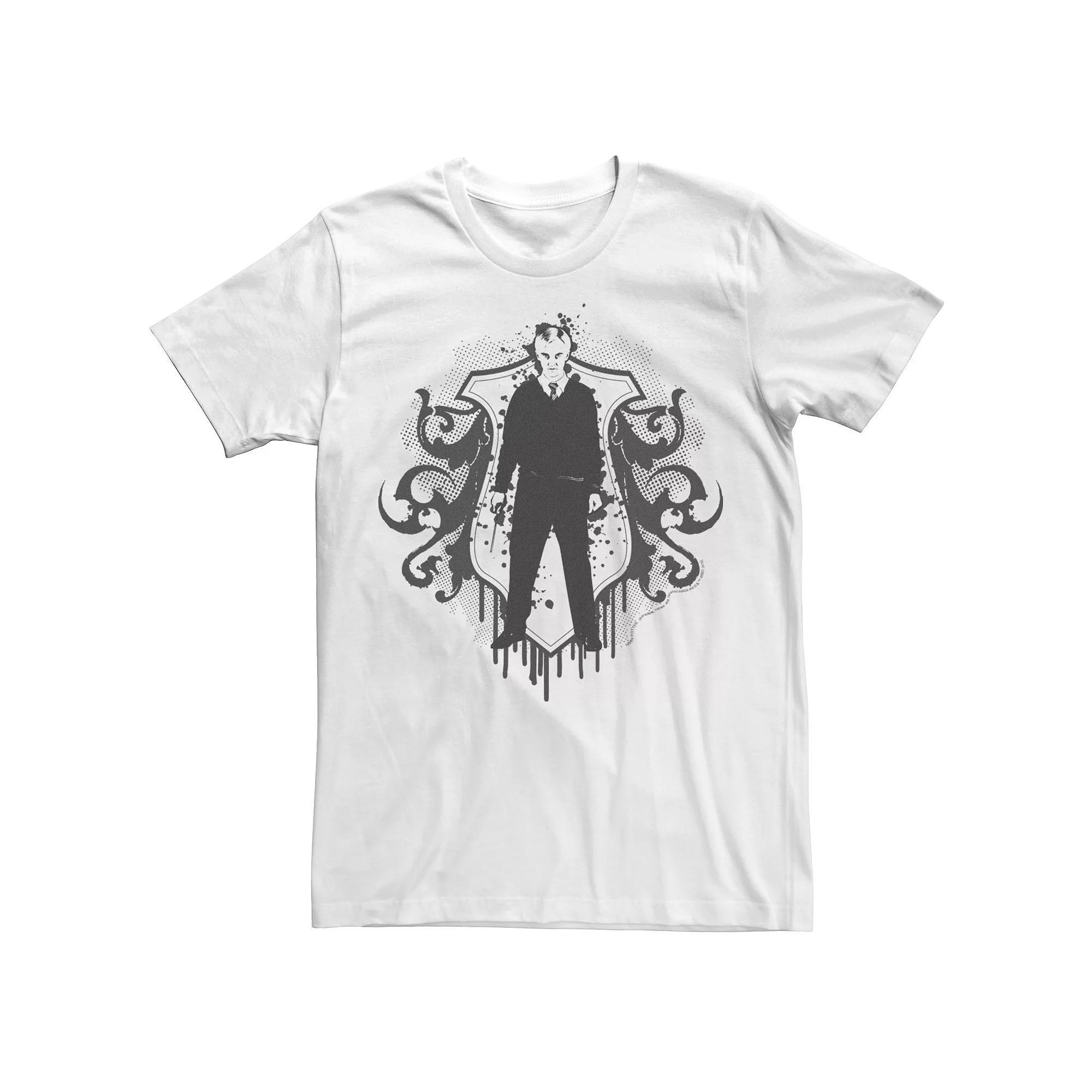 Men's Harry Potter Draco Malfoy Crest Portrait Graphic Tee,  Product Image