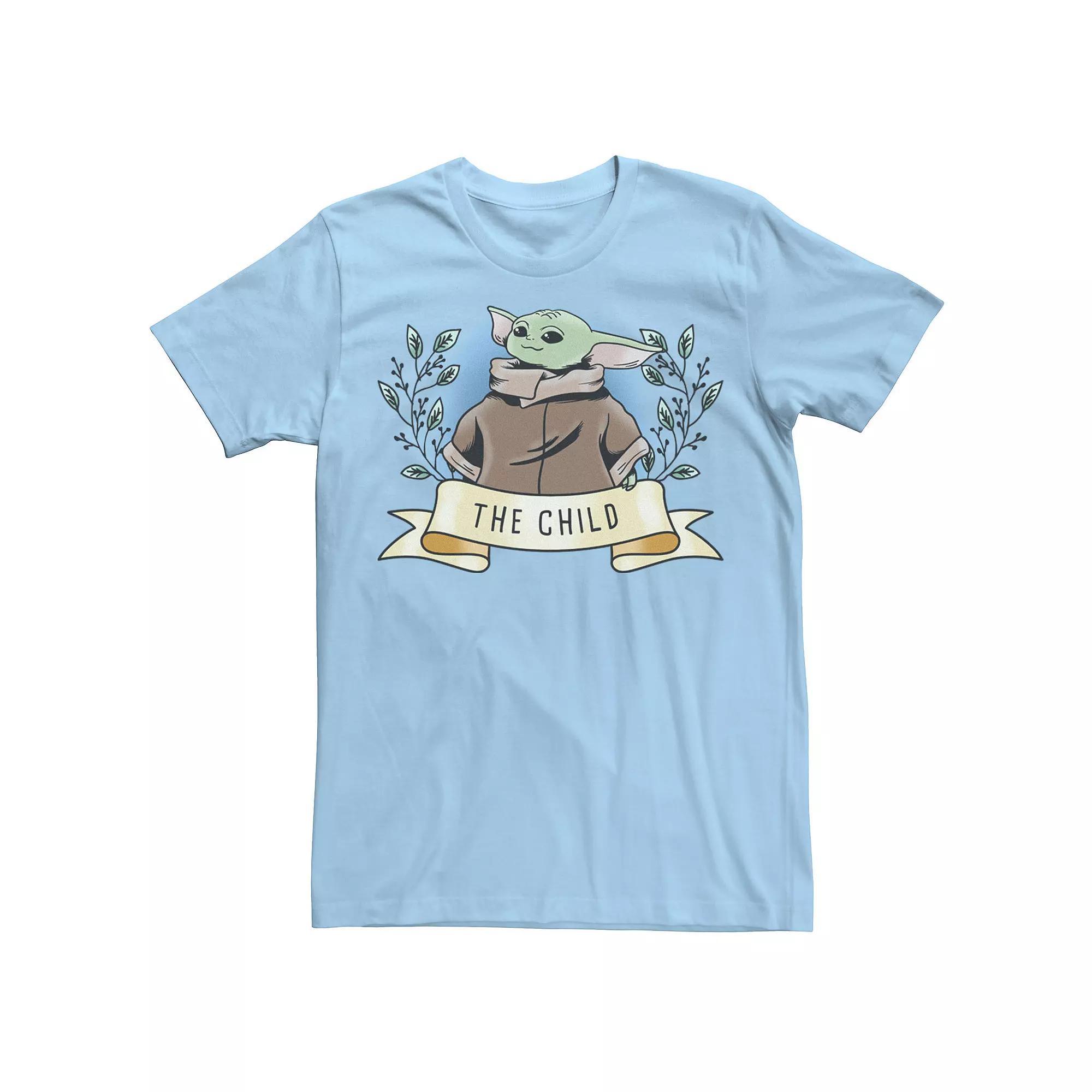 Men's Star Wars The Mandalorian The Child Banner Portrait Tee,  Product Image