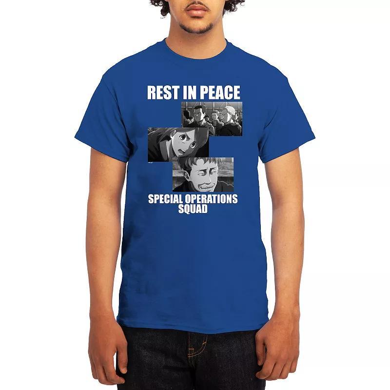 Men's Attack on Titan Rest in Peace Squad Tee, Size: XL, Grey Product Image