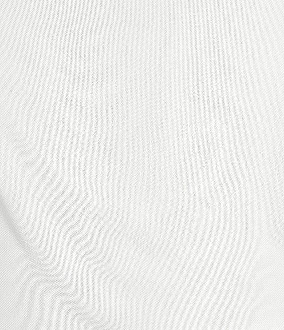 Calvin Klein Mesh Knit Mock Neck Sleeveless Fitted Top Product Image