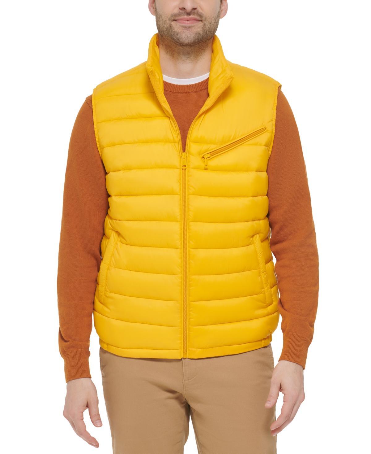 Cole Haan Mens Quilted Vest - Yellow Size Small Product Image