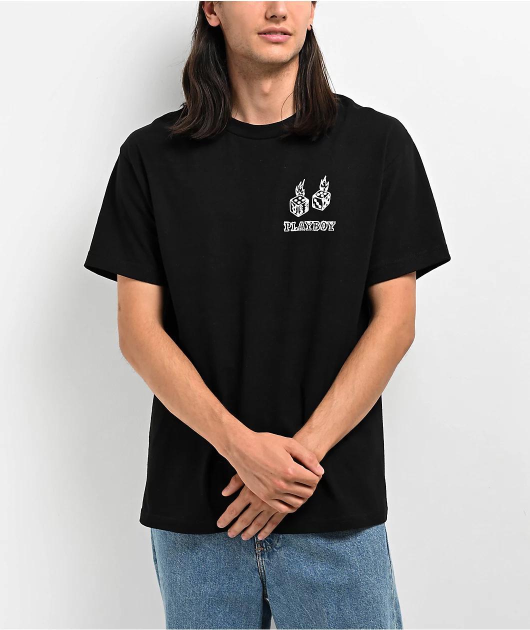 Color Bars x Playboy Sketch Black T-Shirt Product Image