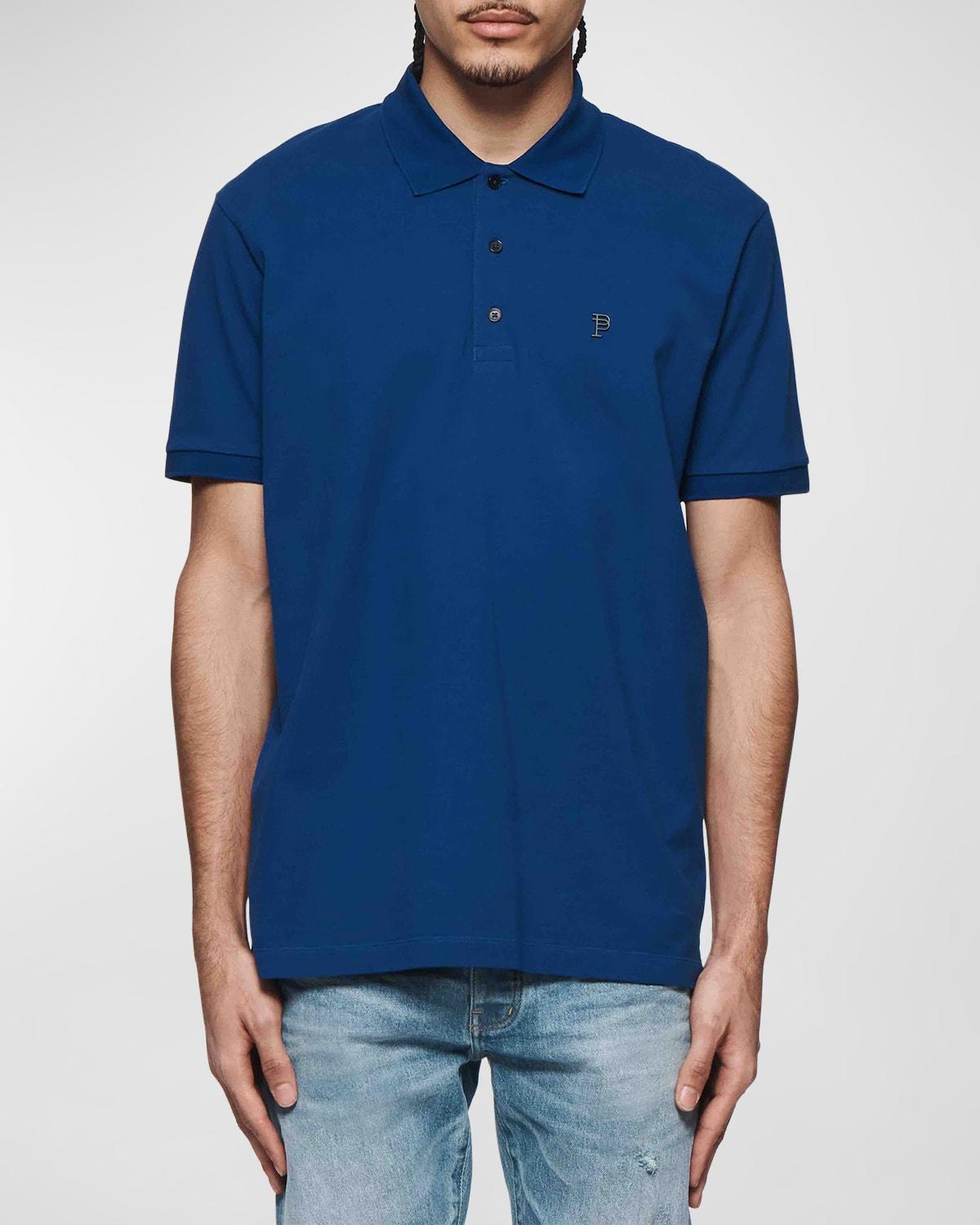 Men's Pique Knit Short-Sleeve Polo Shirt Product Image