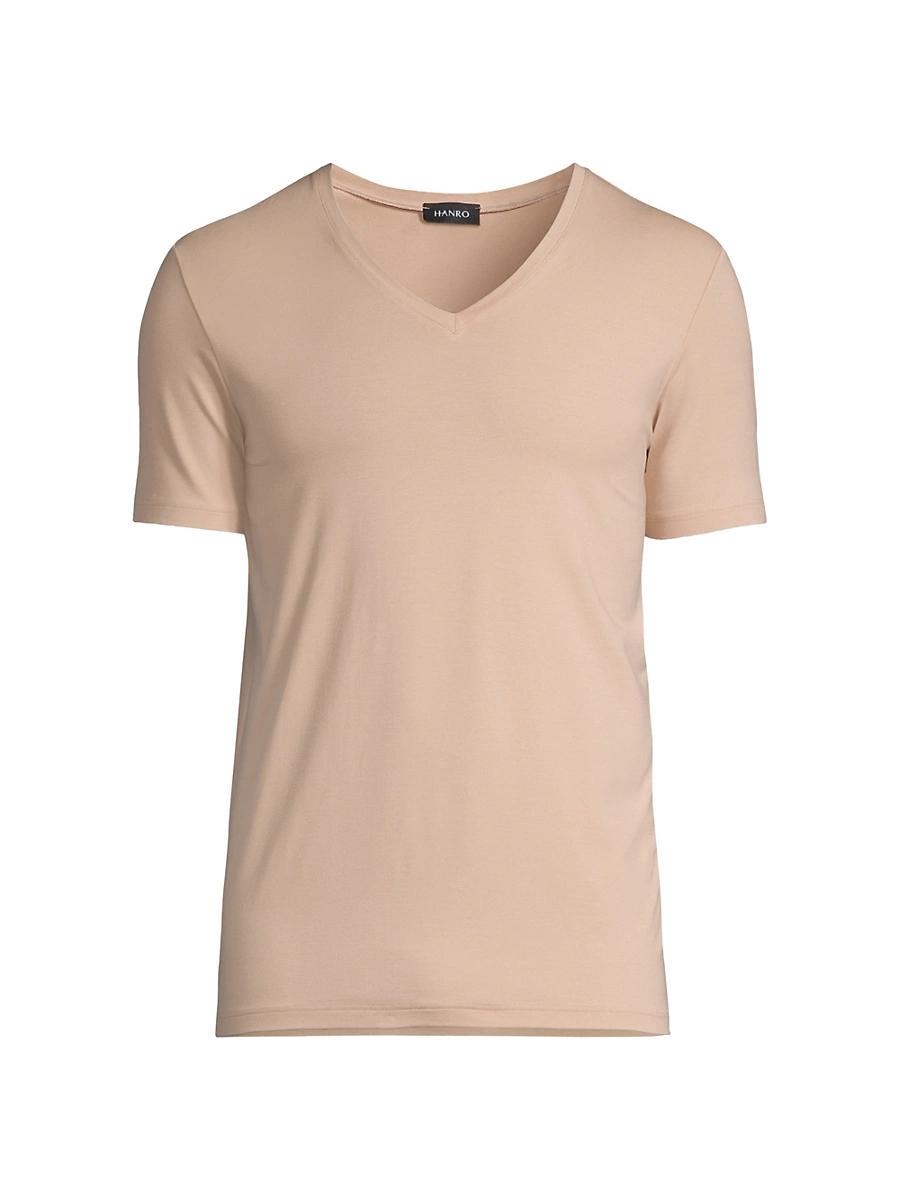 Mens Cotton Superior Short Sleeve V-Neck Tee - Product Image