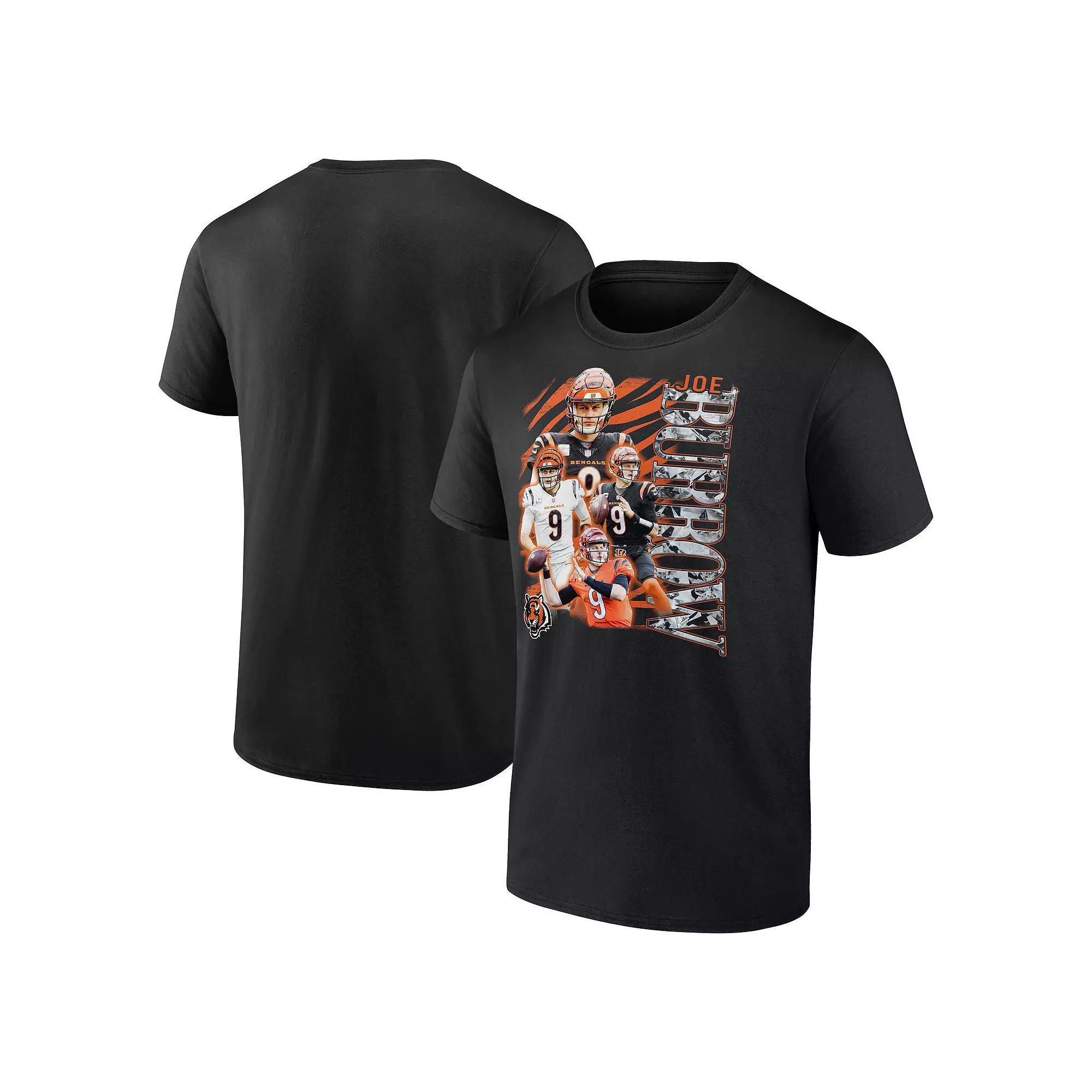 Men's Fanatics Joe Burrow Black Cincinnati Bengals Notorious Player Graphic T-Shirt,  Product Image