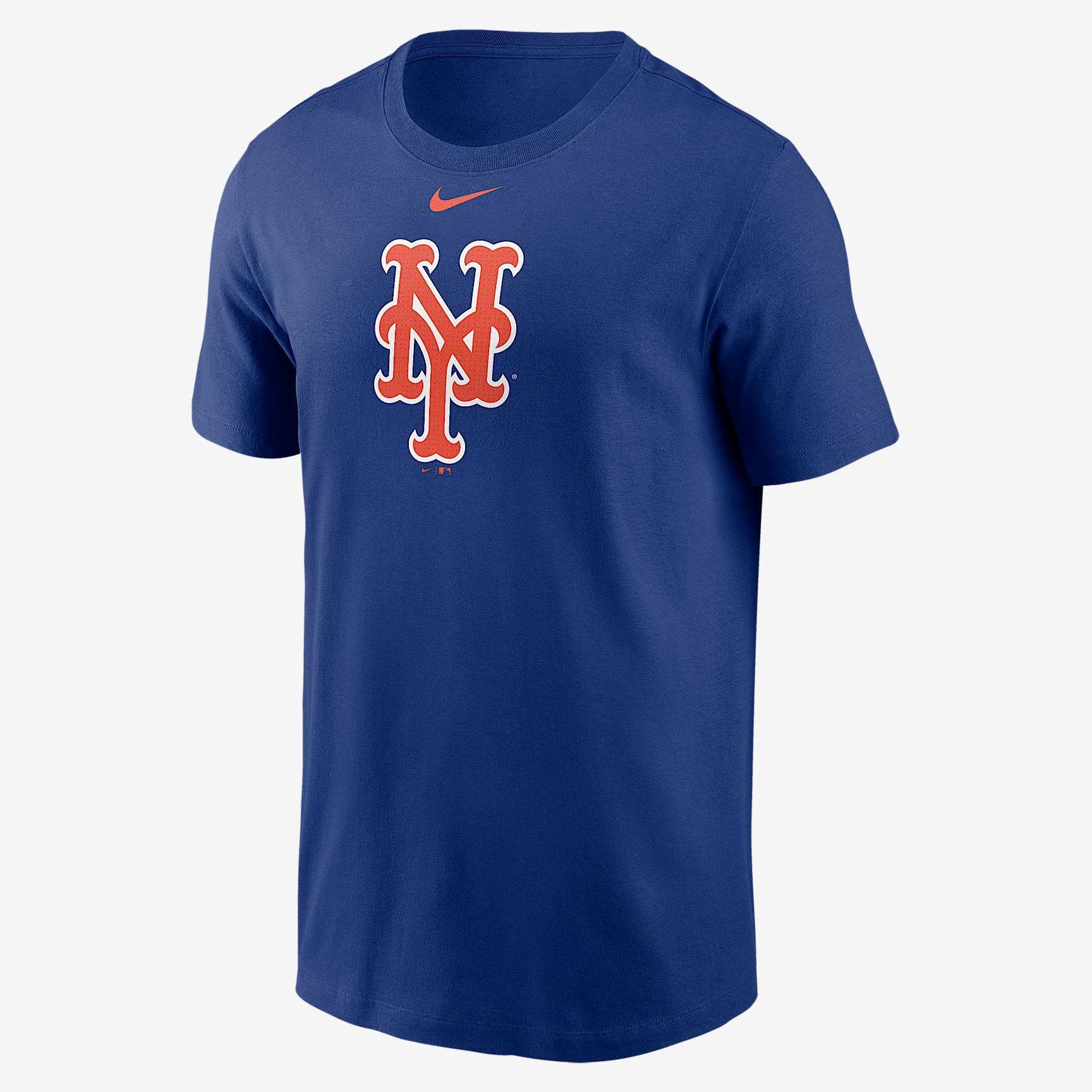 New York Mets Fuse Logo Nike Mens MLB T-Shirt | N1994EWNME-CJP Product Image