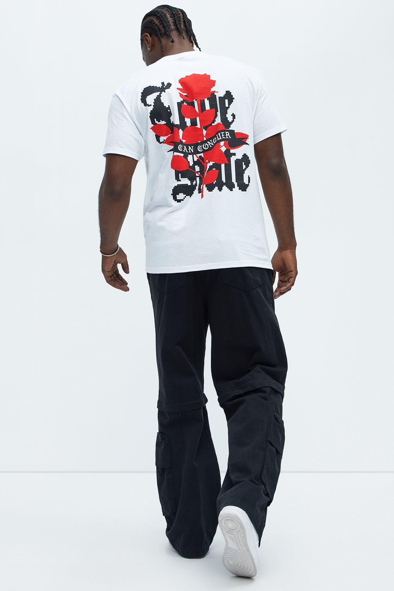 Love Can Conquer Short Sleeve Tee - White Product Image