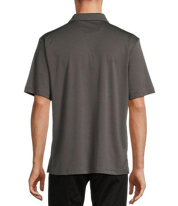 Roundtree & Yorke Performance Big & Tall The Fairway Short Sleeve Jacquard Polo Shirt Product Image