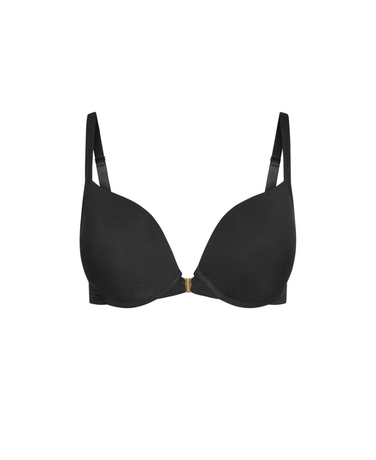 City Chic Womens Smooth & Chic Front Close Cotton Push Up Bra Product Image