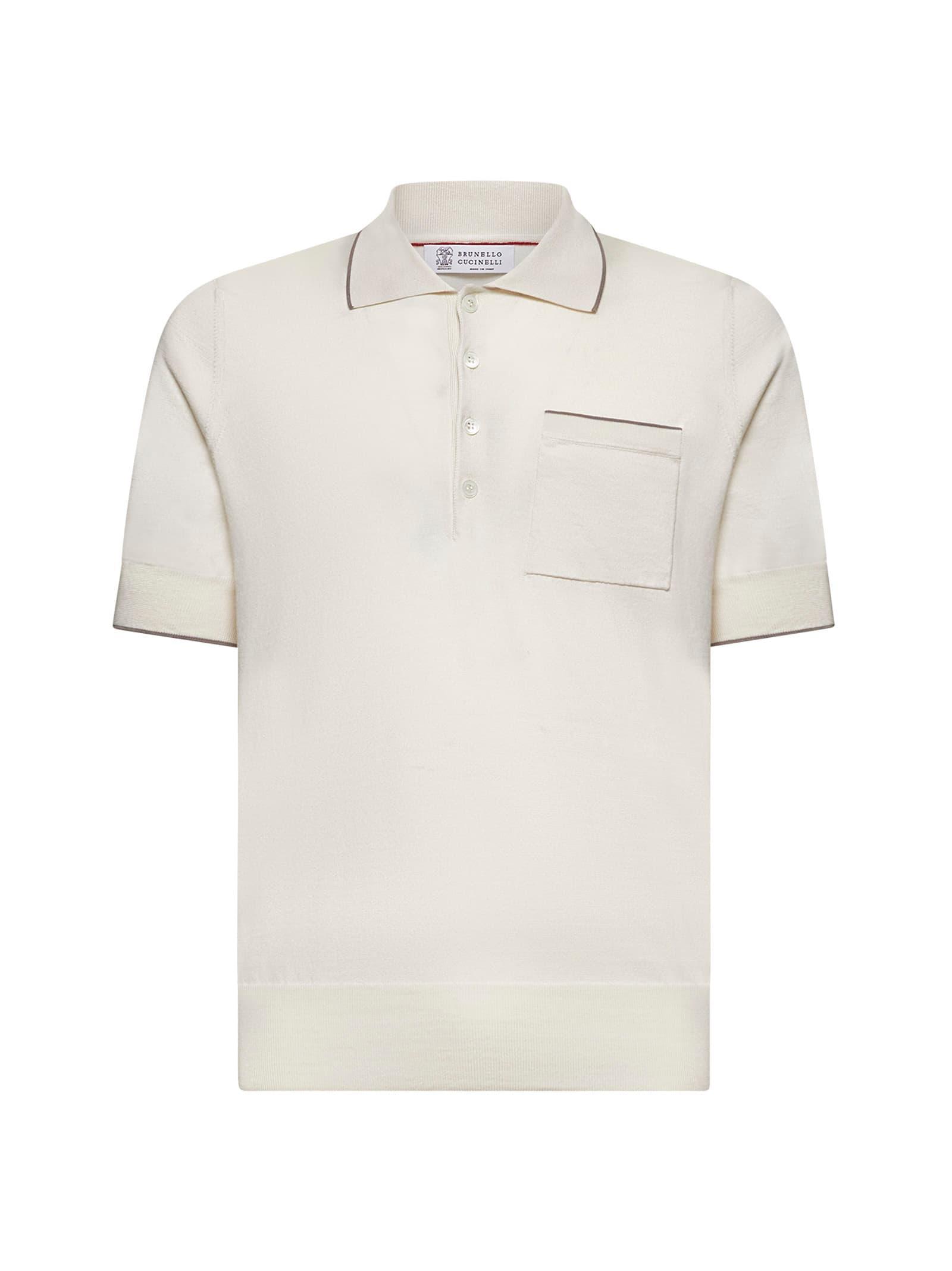 BRUNELLO CUCINELLI Polo Shirt  Men Color Beige Product Image