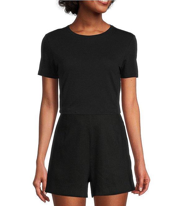 Antonio Melani Pamela Short Sleeve Knit Cotton Tee shirt Product Image