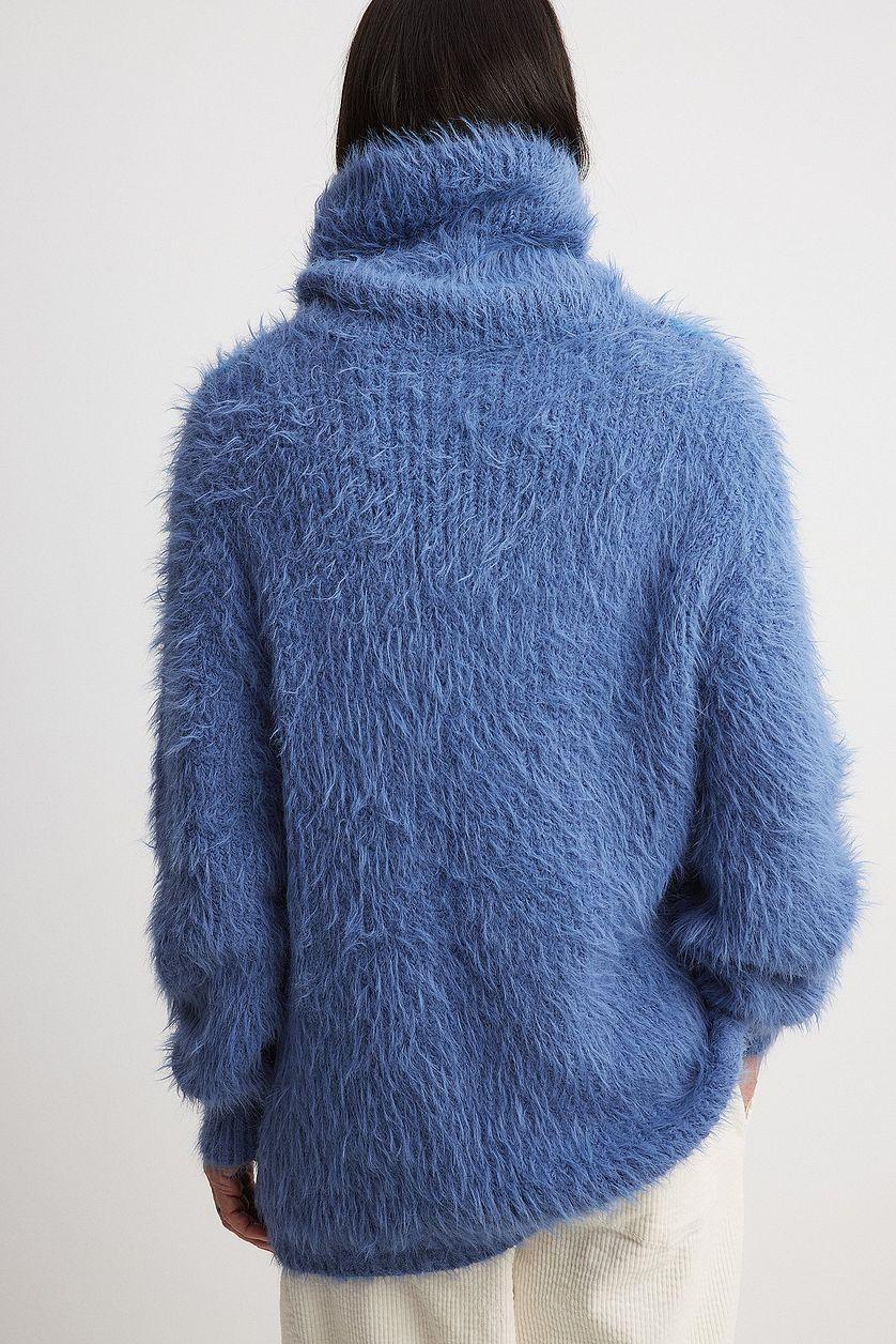 Oversized Turtleneck Knitted Sweater Product Image