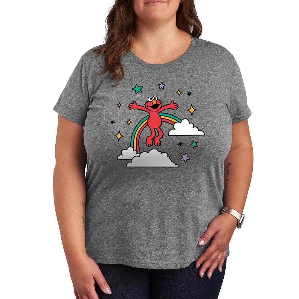 Plus Sesame Street Elmo Rainbow Graphic Tee, Women's,  Product Image