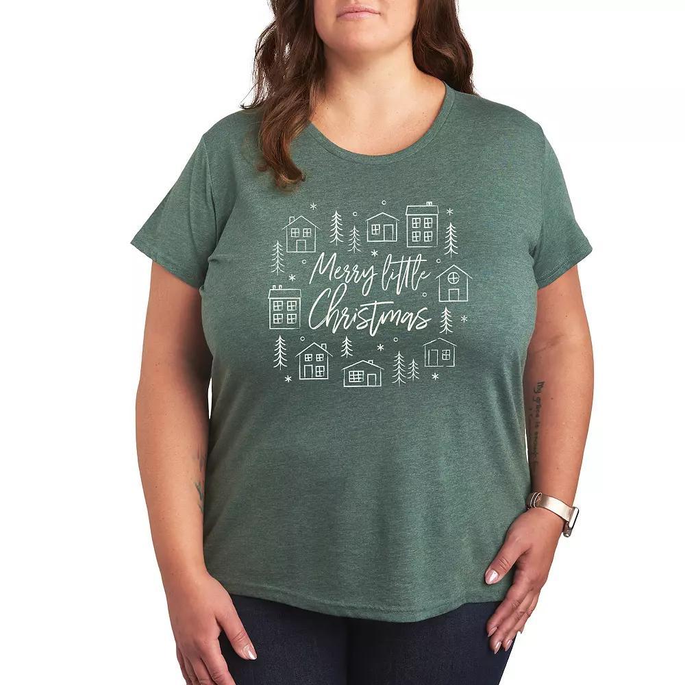 Disney Princess Plus Merry Everything Graphic Tee, Women's, Size: 3XL, Green Product Image