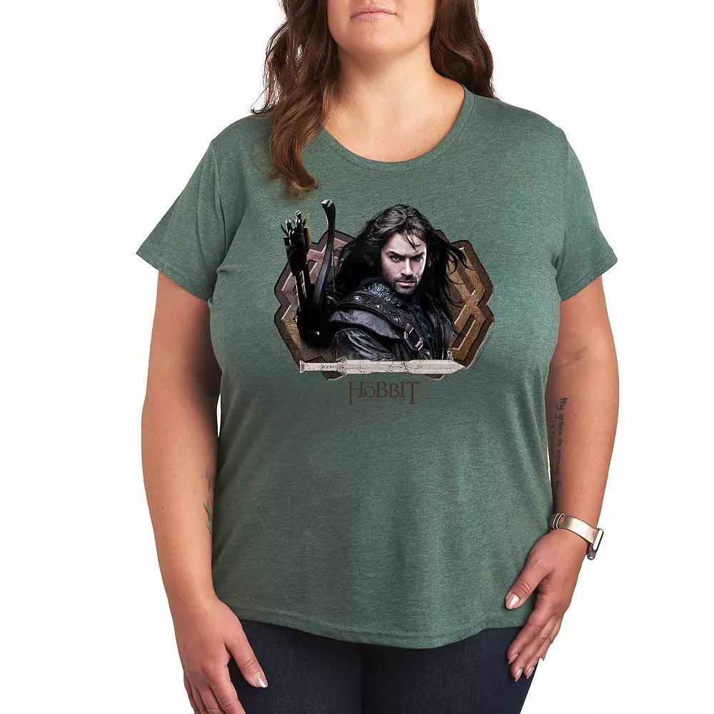 Plus The Hobbit Kili The Hobbit Graphic Tee, Women's, Size: 3XL, Beige Product Image