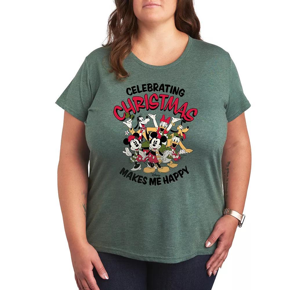 Disney's Mickey Mouse & Friends Plus Celebrating Christmas Graphic Tee, Women's,  Product Image