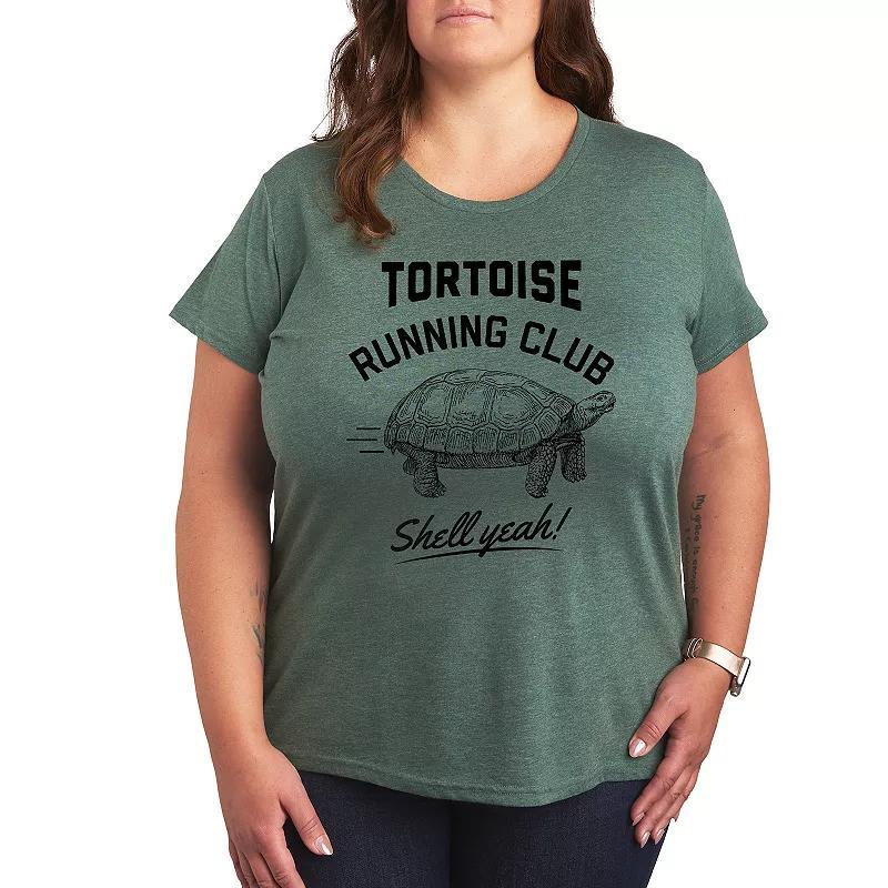 Plus Size Purranormal Cativity Graphic Tee, Womens Grey Green Product Image