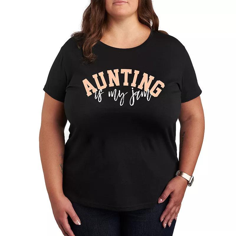 Plus Aunting Is My Jam Graphic Tee, Women's,  Product Image