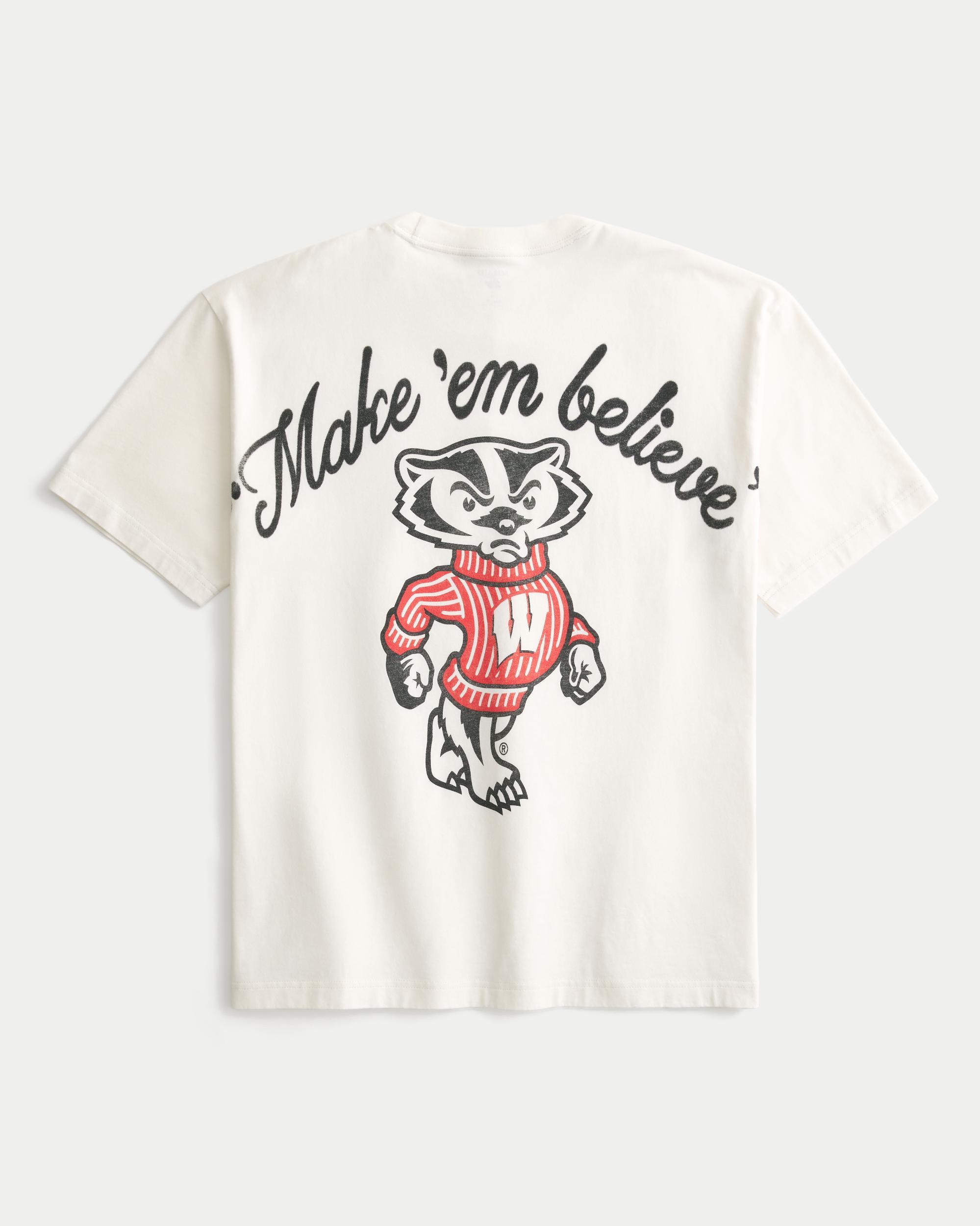 Boxy University of Wisconsin Badgers Graphic Tee Product Image