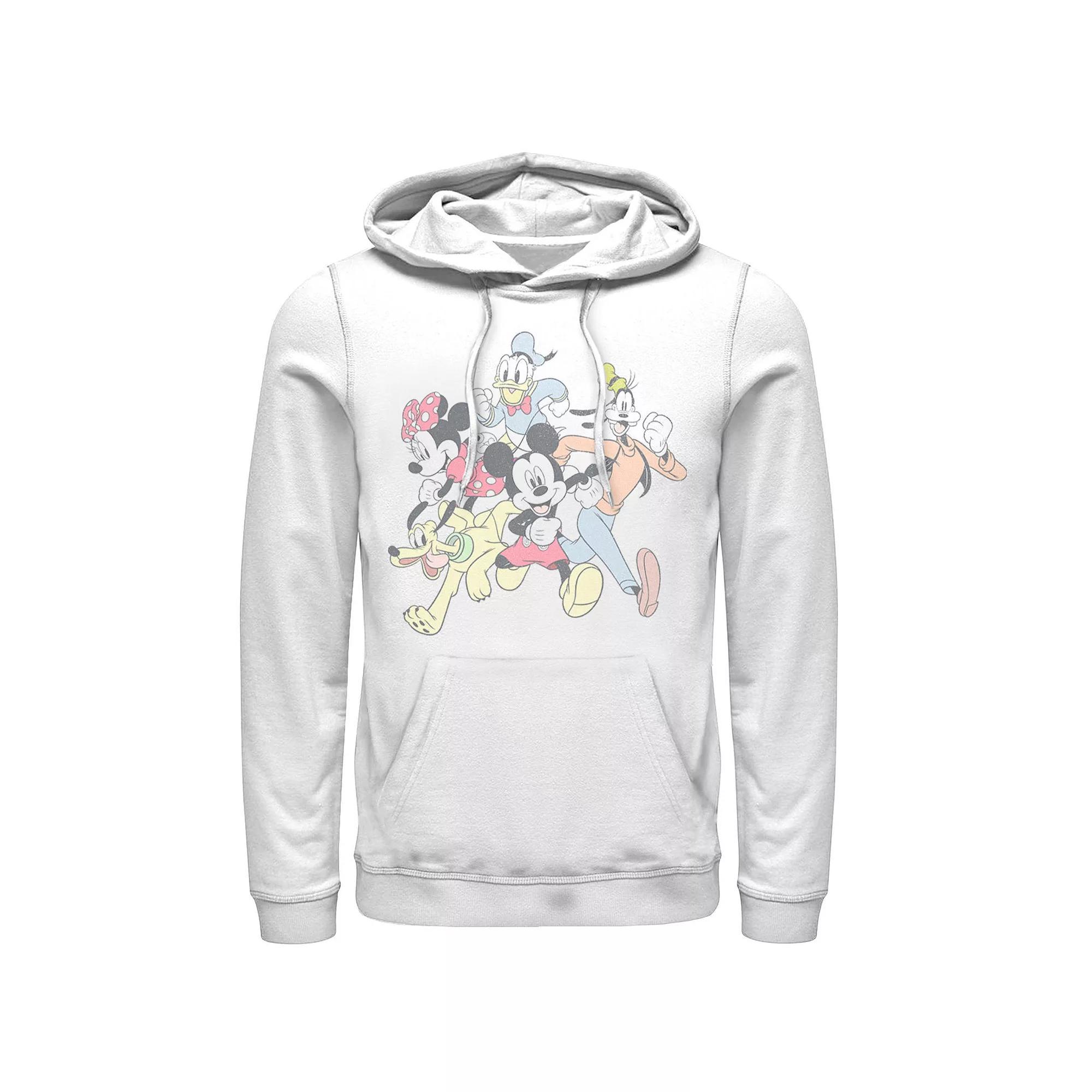 Disney's Mickey & Friends Men's Group Shot Running Portrait Hoodie,  Product Image