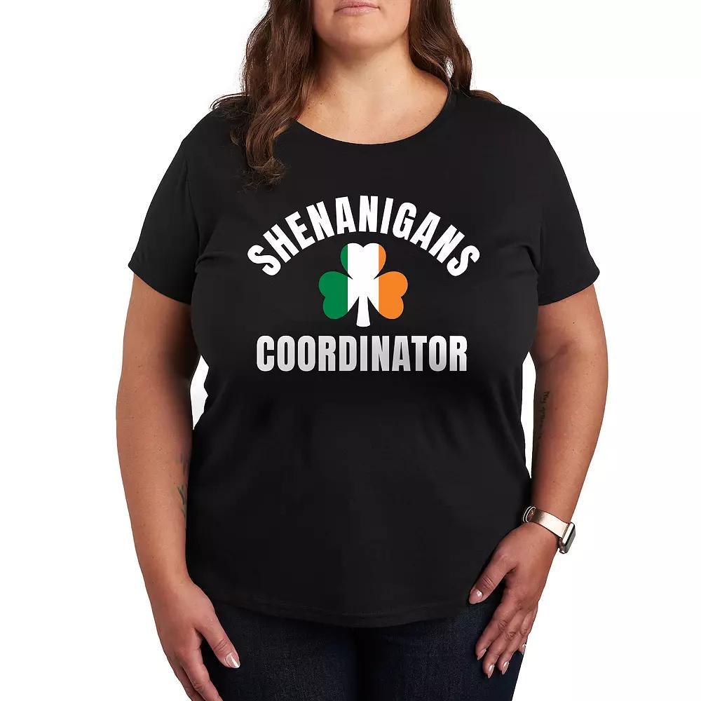 Plus Shenanigans Coordinator Clover Graphic Tee, Women's,  Product Image