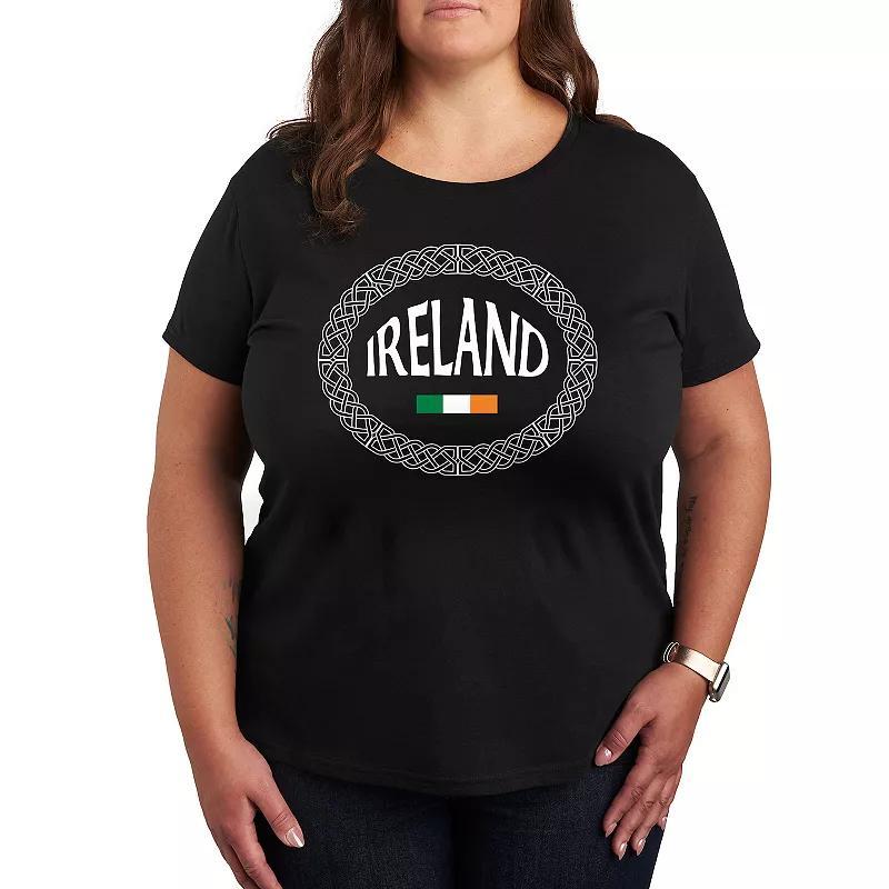 Plus Celtic Band Ireland Graphic Tee, Women's, Size: 1XL, Black Product Image