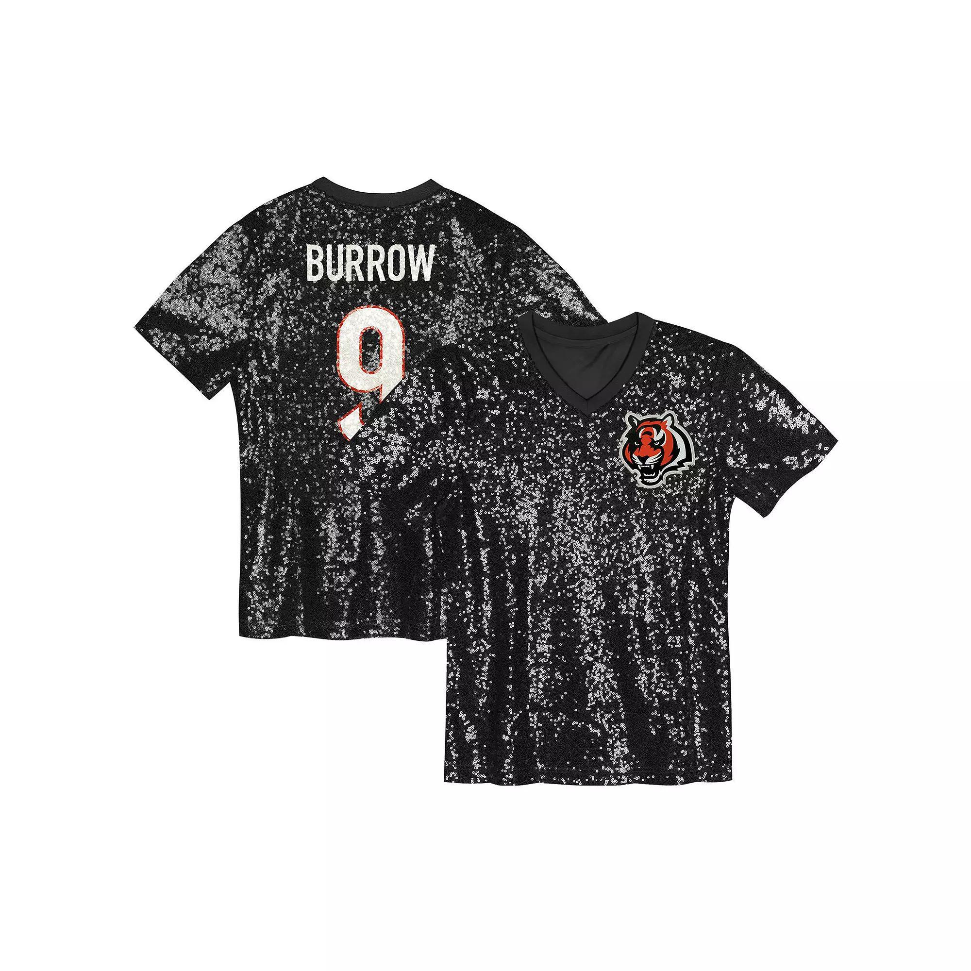 Women's Joe Burrow Black Cincinnati Bengals Player Name & Number V-Neck Fashion Jersey,  Product Image