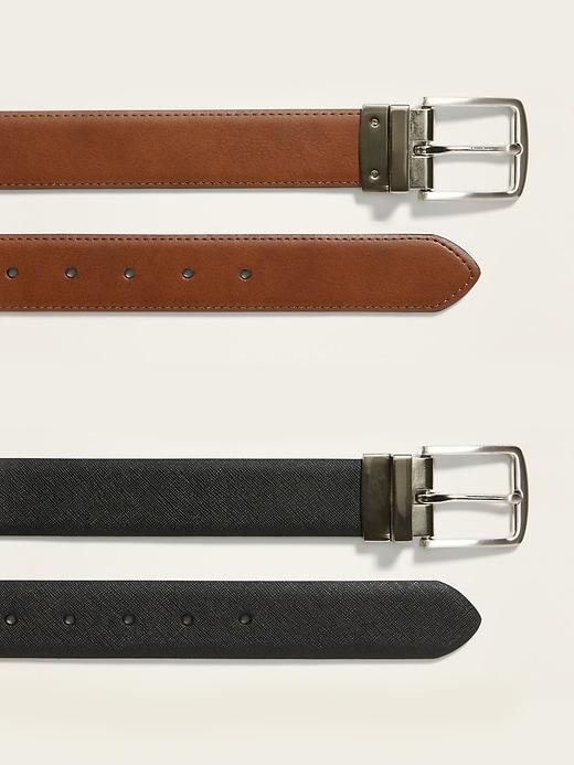 Faux-Leather Reversible Belt Product Image