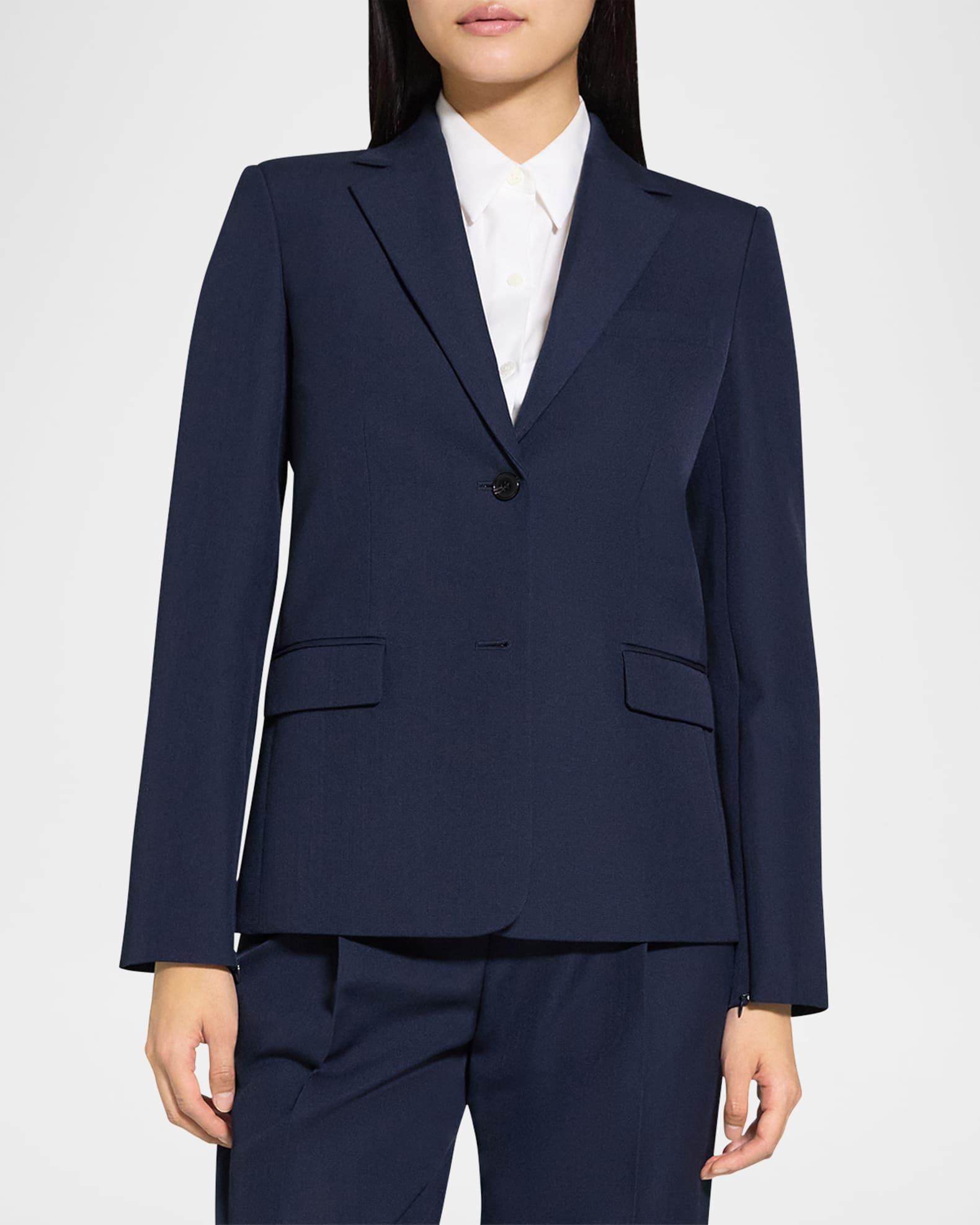 Two-Button Zip-Sleeve Jacket Product Image