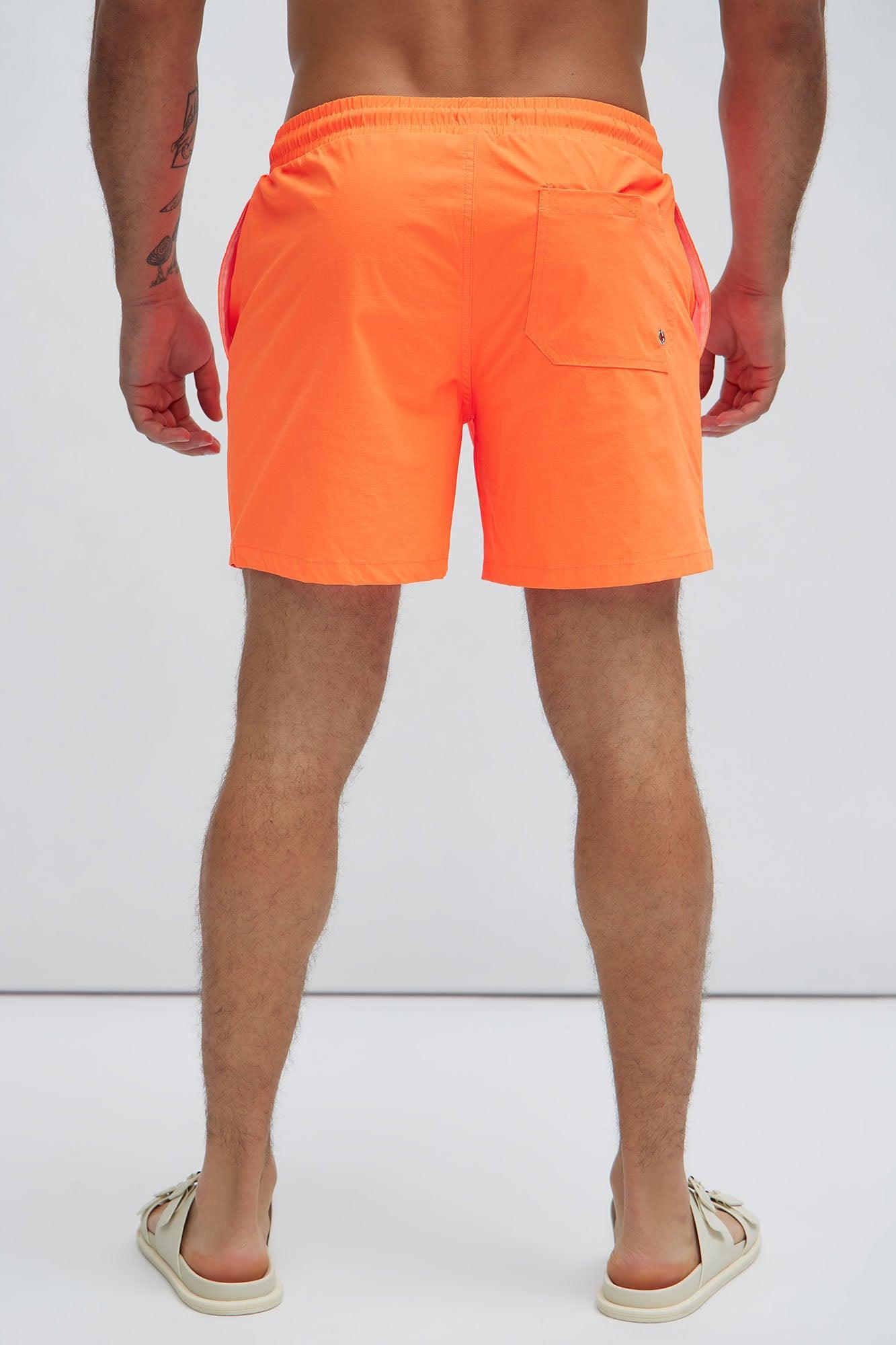 Montez Stretch Swim Trunk Mid - Orange Product Image