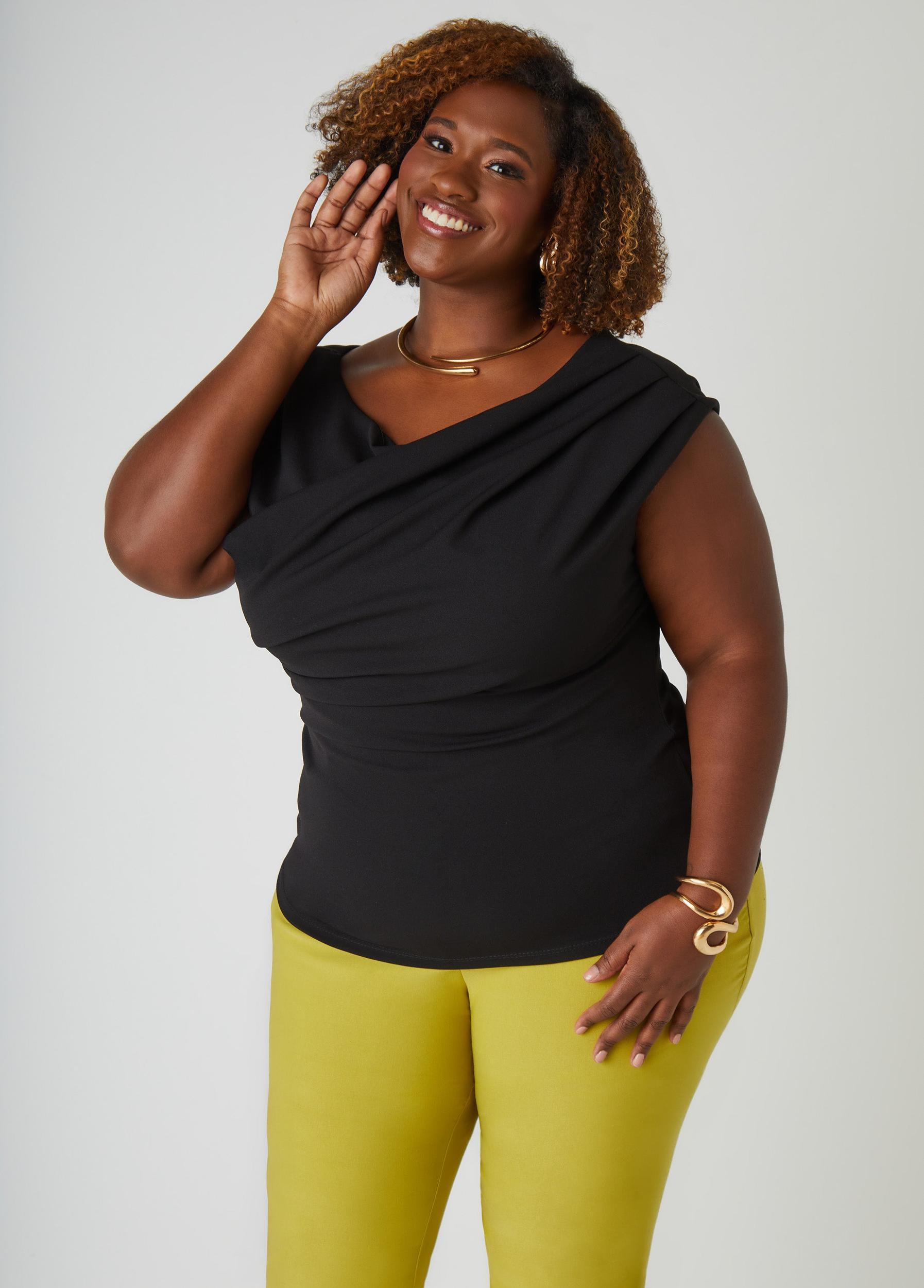 Draped Crepe Top Product Image