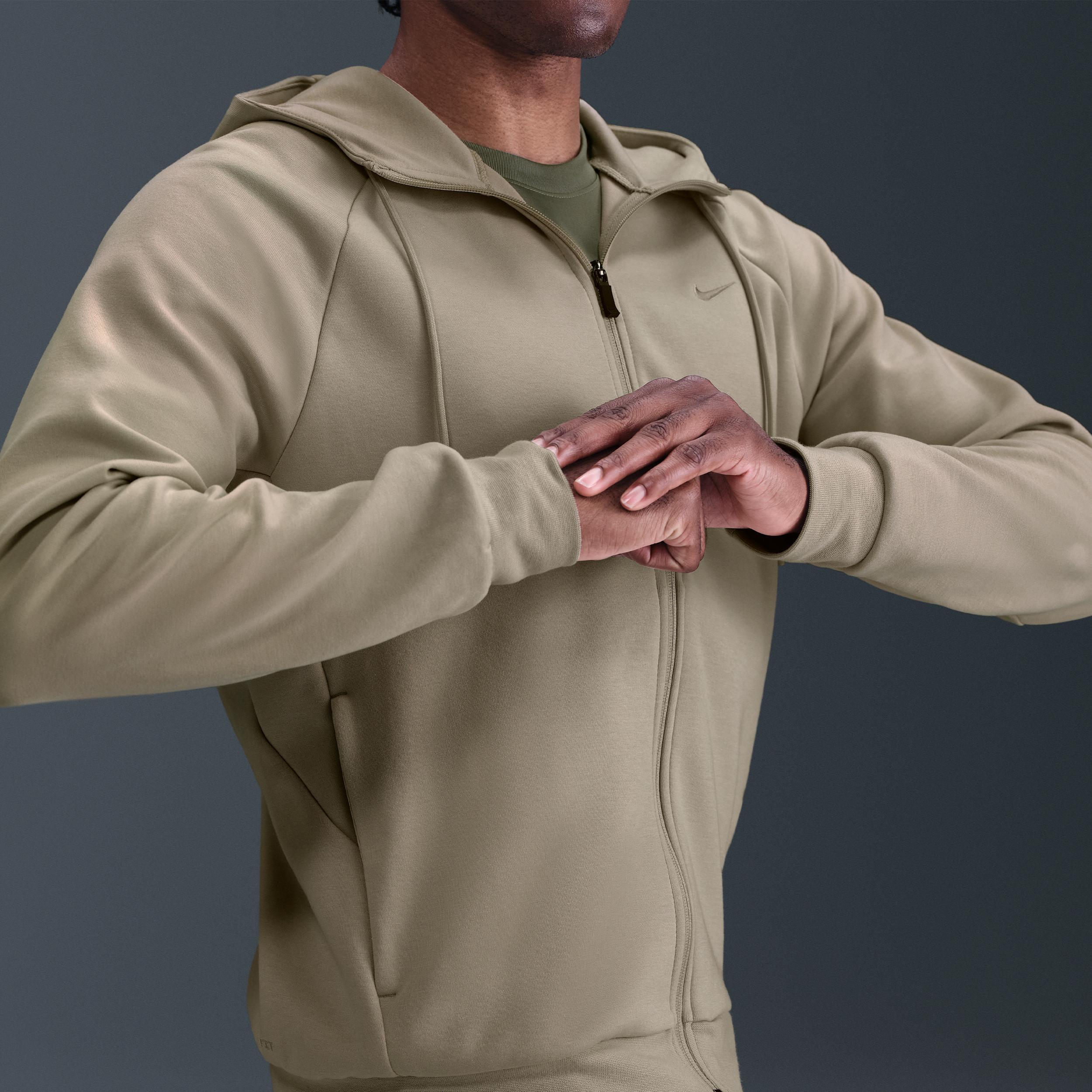 Nike Men's Primary Fleece Dri-FIT UV Full-Zip Performance Hoodie Product Image