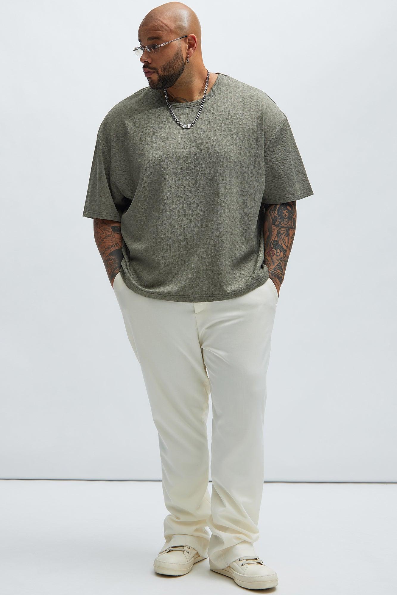 Reign Textured Relaxed Tee - Olive Product Image