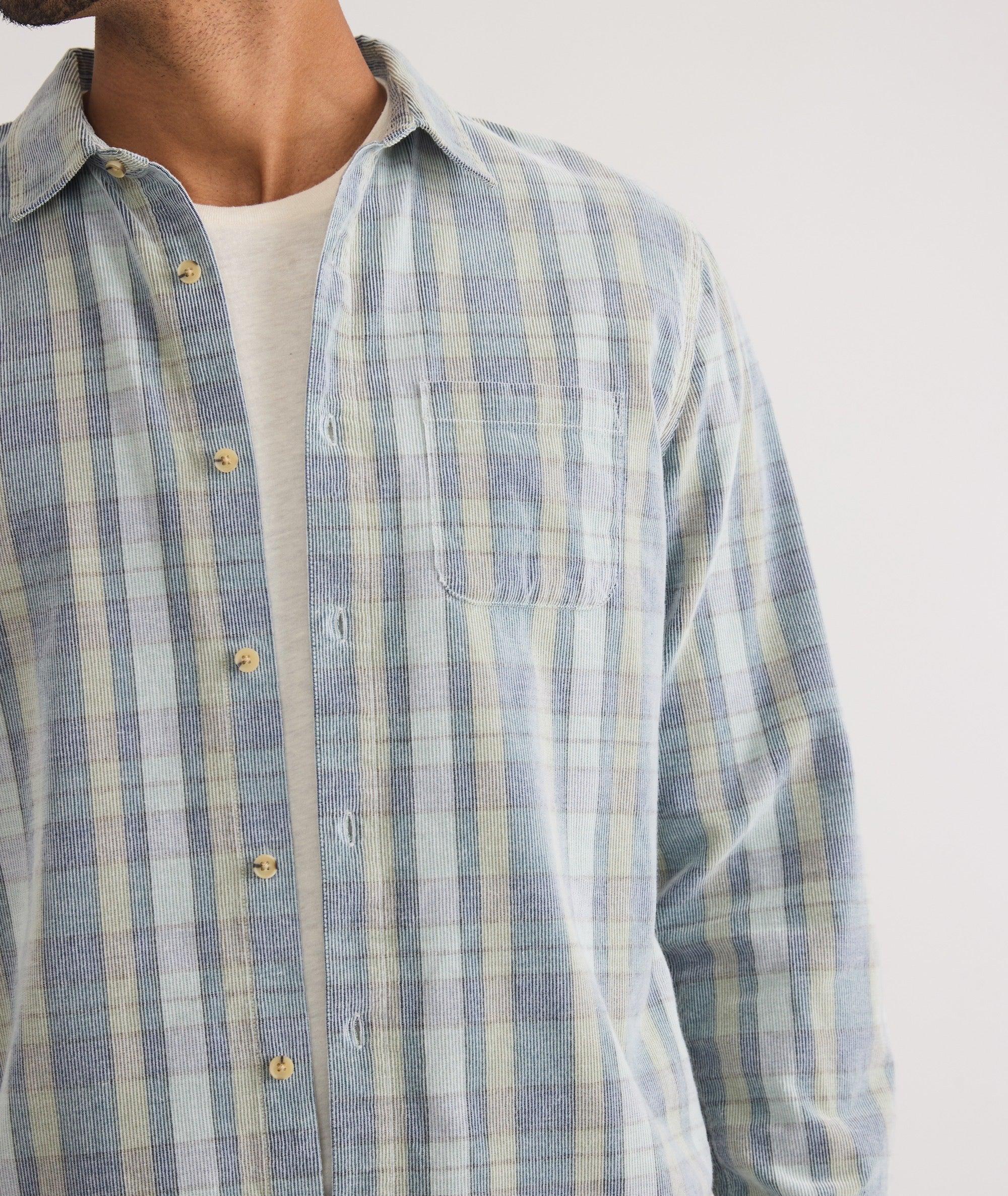 Lightweight Plaid Corduroy Shirt Product Image