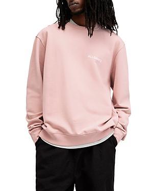 ALLSAINTS Access Cotton Graphic Sweatshirt In Bramble Pink Product Image