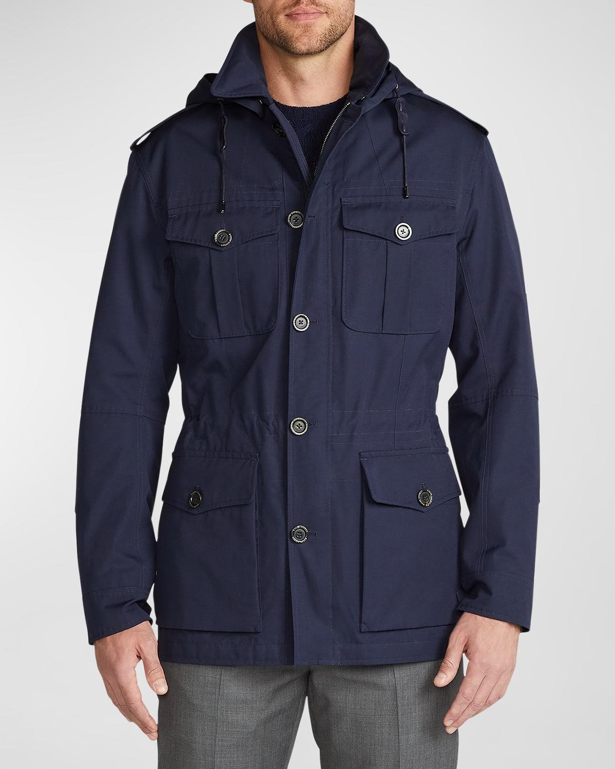 Mens Hartridge Hooded 4-Pocket Jacket Product Image